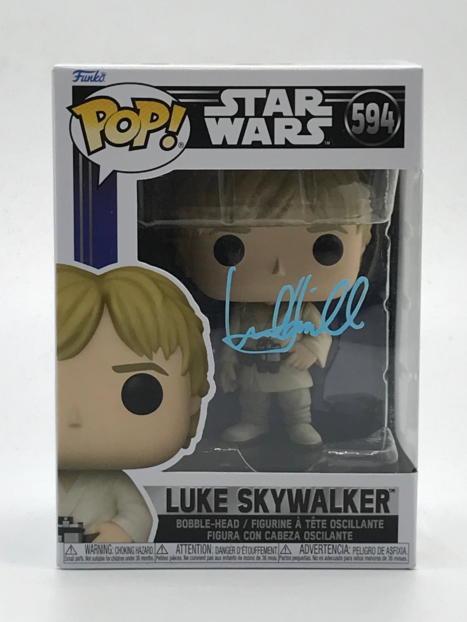 MARK HAMILL SIGNED LUKE SKYWALKER FUNKO POP - WWOC COA (1 of 2)