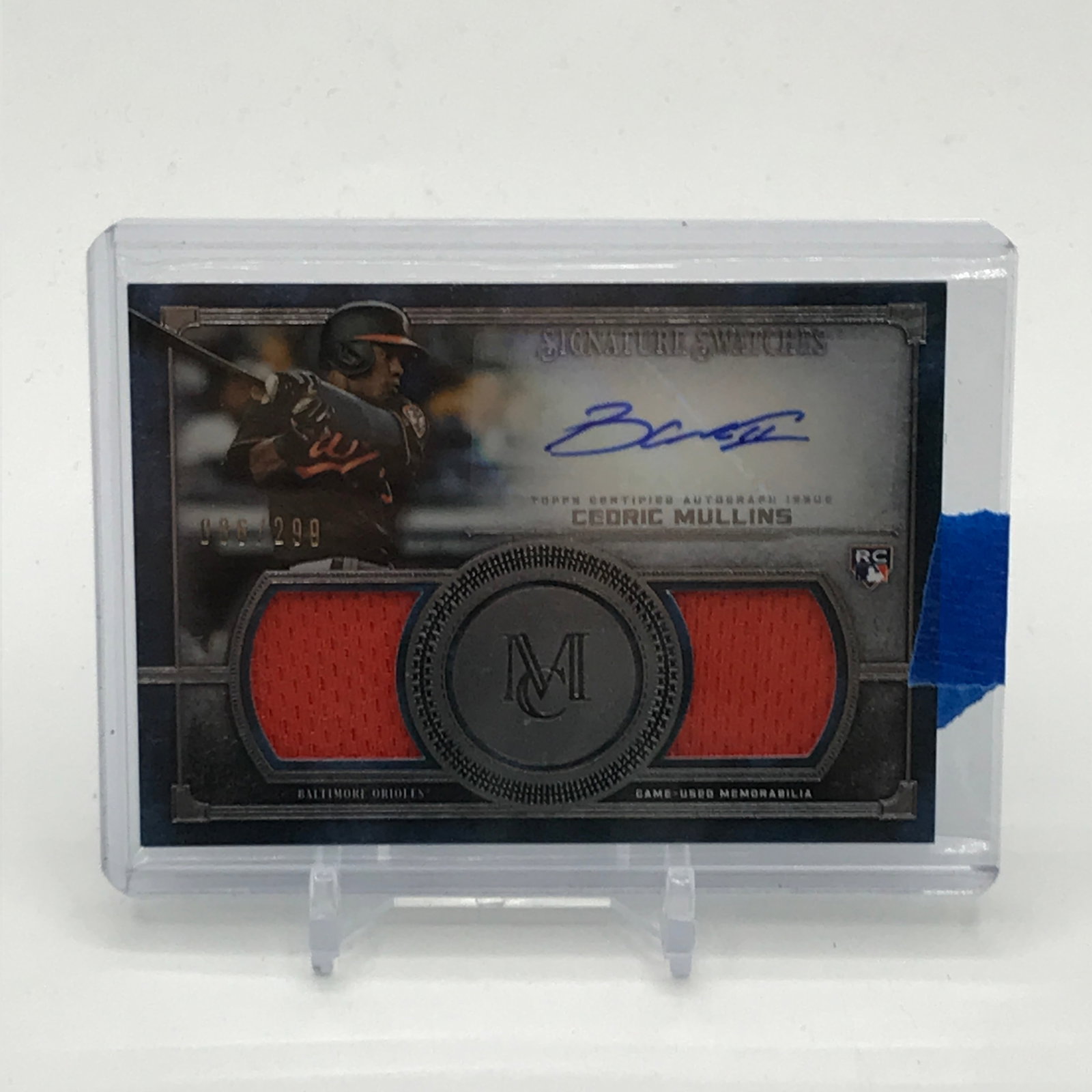 2019 TOPPS MUSEUM COLLECTION BASEBALL CEDRIC MULLINS SIGNED ROOKIE PATCH TRADING CARD 86/299: Prices are in Canadian dollars