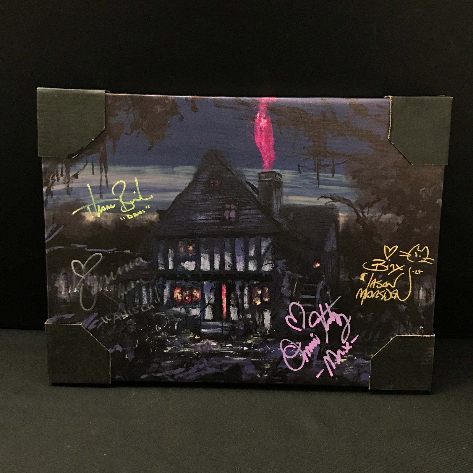HOCUS POCUS CAST SIGNED 11 X 18 CANVAS (WWOC COA): Prices are in Canadian dollars