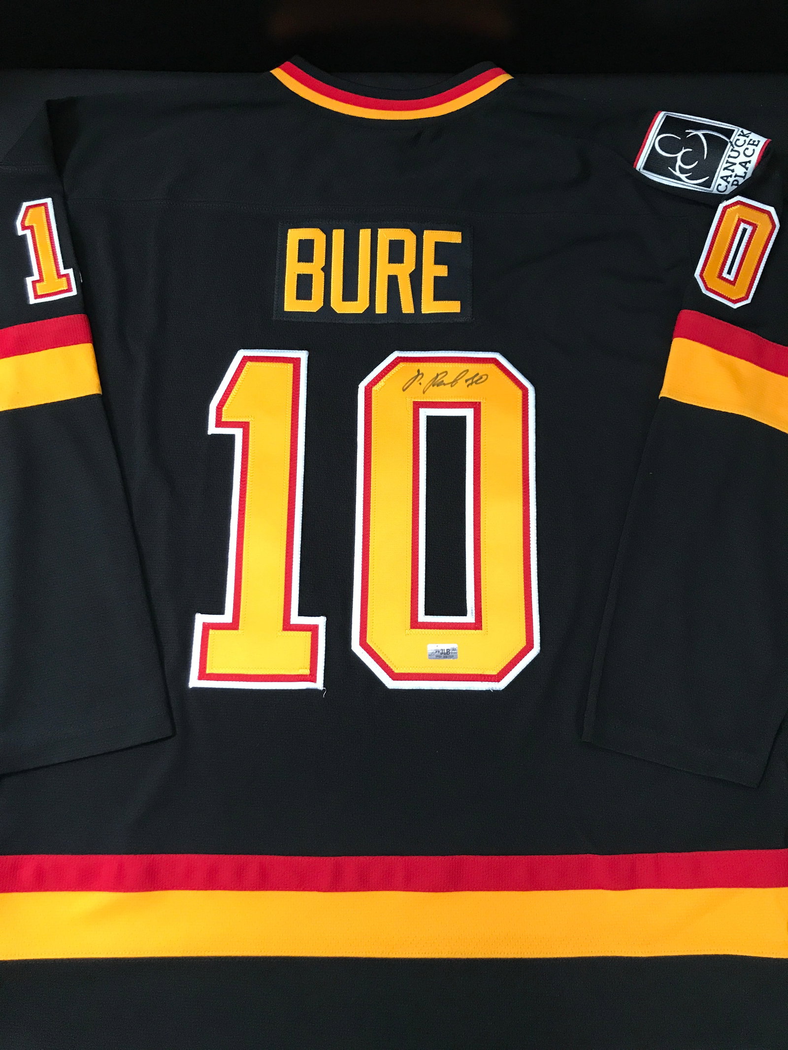 PAVEL BURE SIGNED VANCOUVER CANUCKS JERSEY - JLB COA: Prices are in Canadian dollars