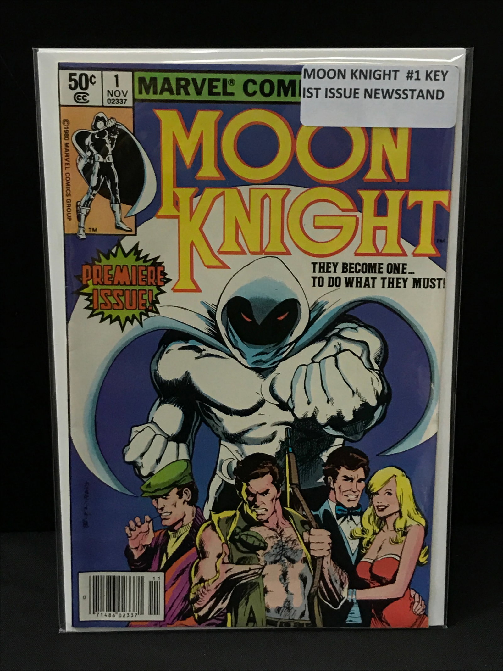 MOON KNIGHT #1 NEWSSTAND EDITION - MARVEL COMICS (1 of 1)