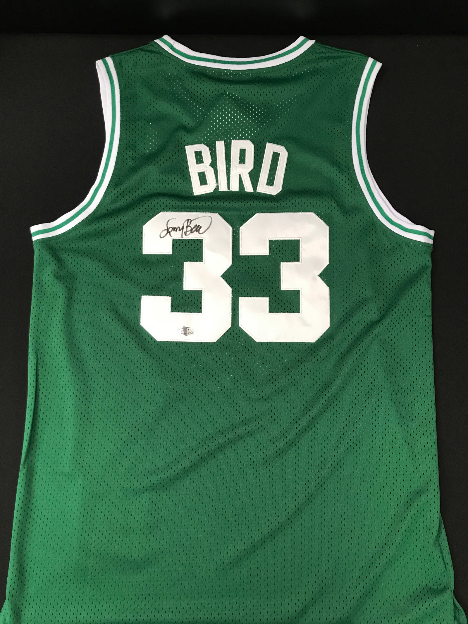 LARRY BIRD SIGNED BOSTON CELTICS CUSTOM JERSEY - ACE COA (1 of 3)