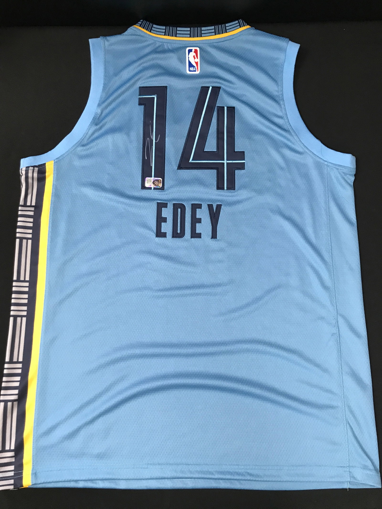 ZACH EDEY SIGNED MEMPHIS GRIZZLIES CUSTOM JERSEY - ELITE COA (1 of 3)