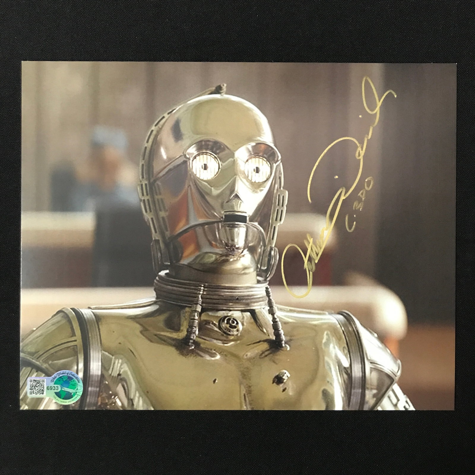 ANTHONY DANIELS SIGNED C3P0 8X10 - WWOC COA: Prices are in Canadian dollars