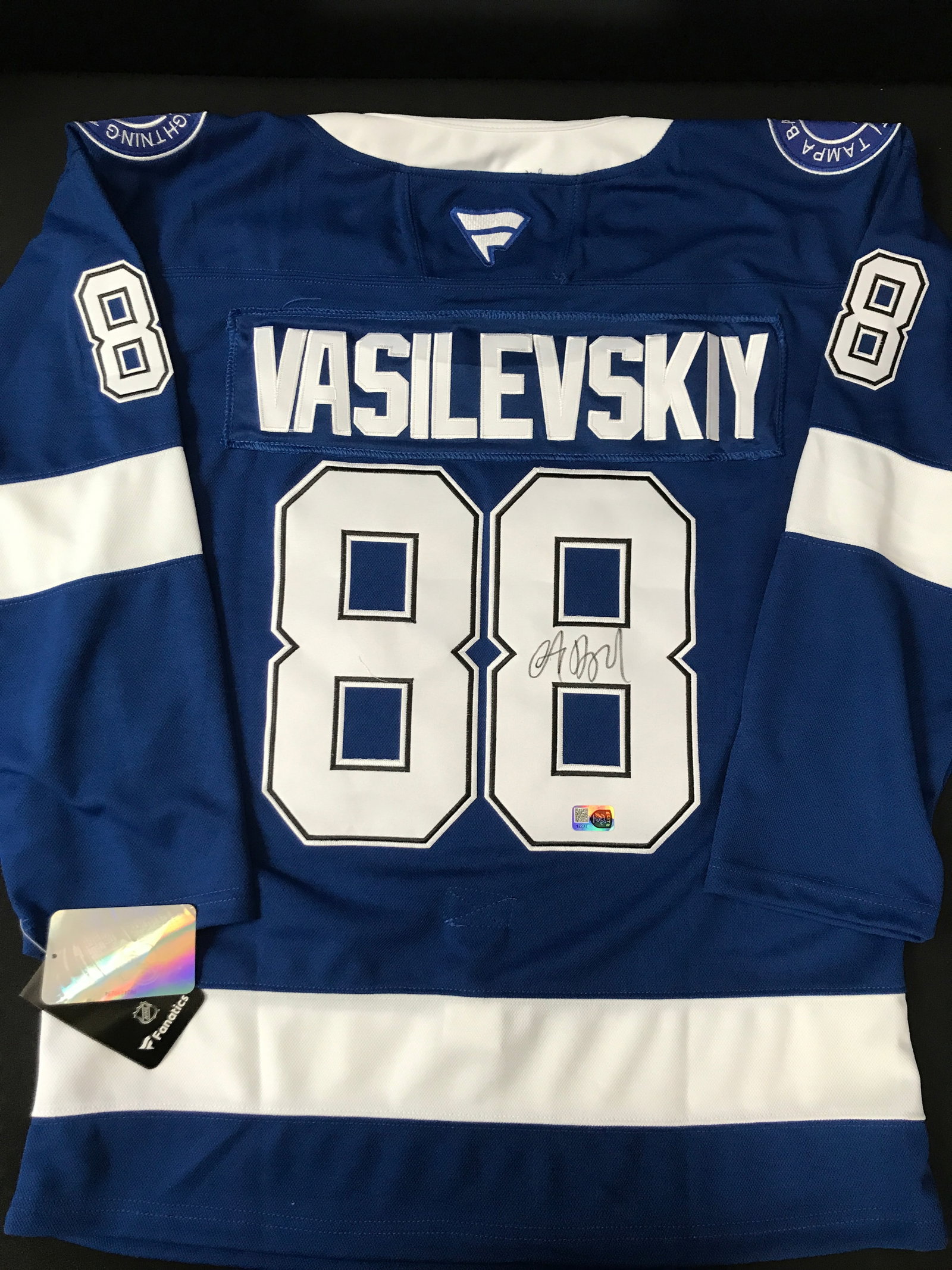 ANDREI VASILEVSKY SIGNED TAMPA BAY LIGHTENING CUSTOM JERSEY - ELITE COA (1 of 3)