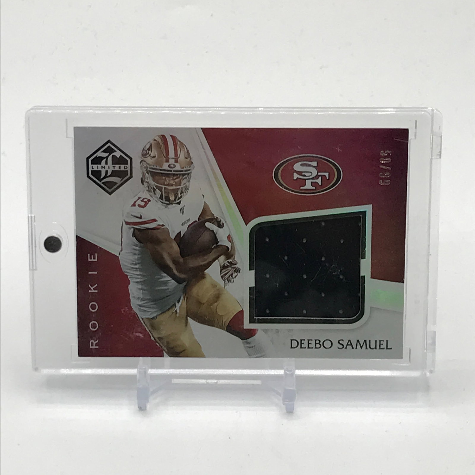 2019 PANINI LIMITED FOOTBALL DEEBO SAMUEL ROOKIE PATCH TRADING CARD 50/99 (1 of 2)