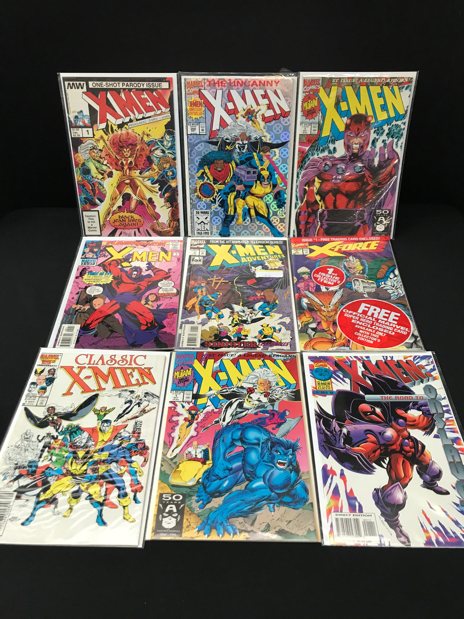 LOT OF 9 X-MEN COMICS - MARVEL COMICS (1 of 1)