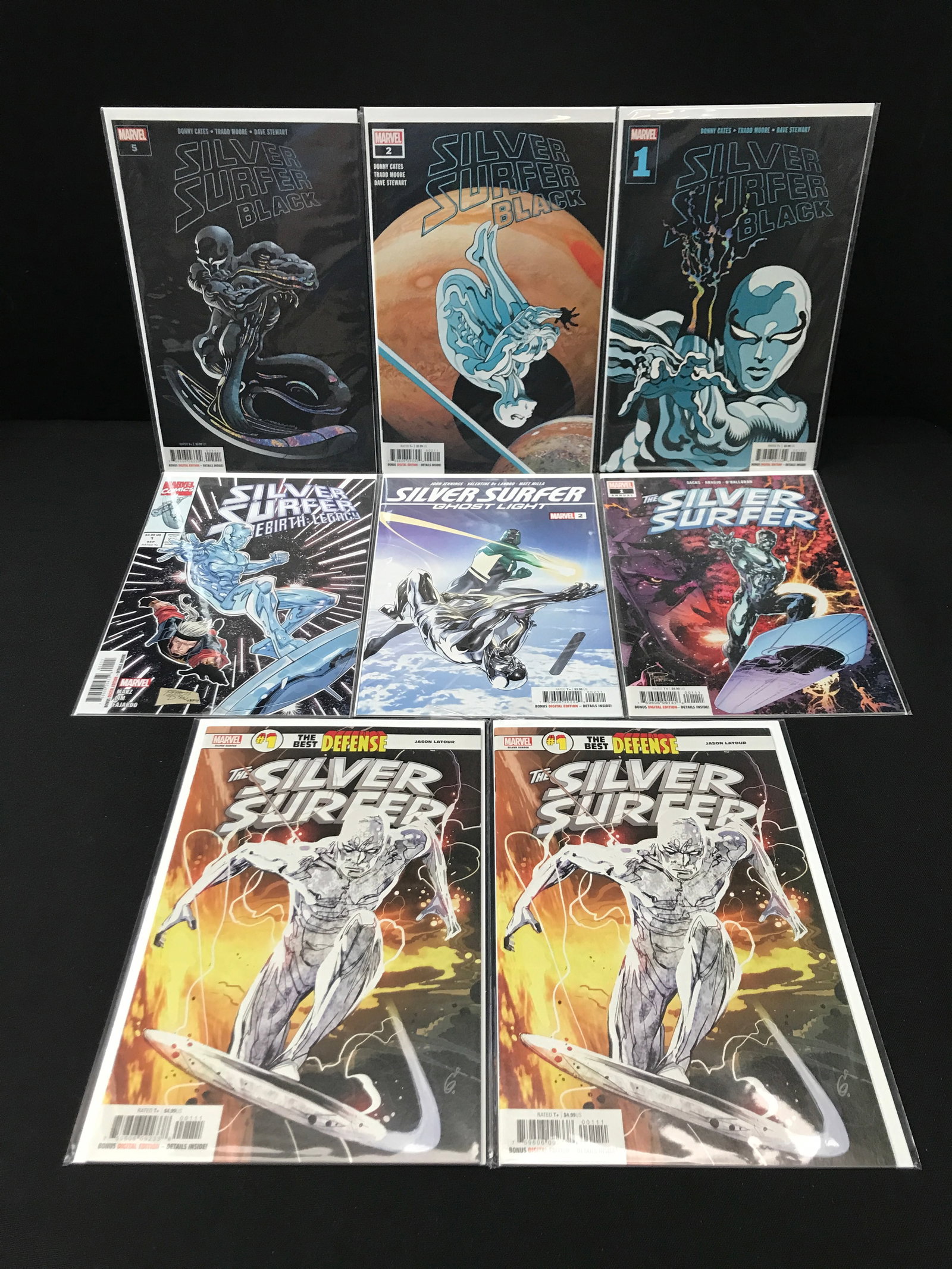 LOT OF 8 SILVER SURFER COMICS - MARVEL COMICS: Prices are in Canadian dollars