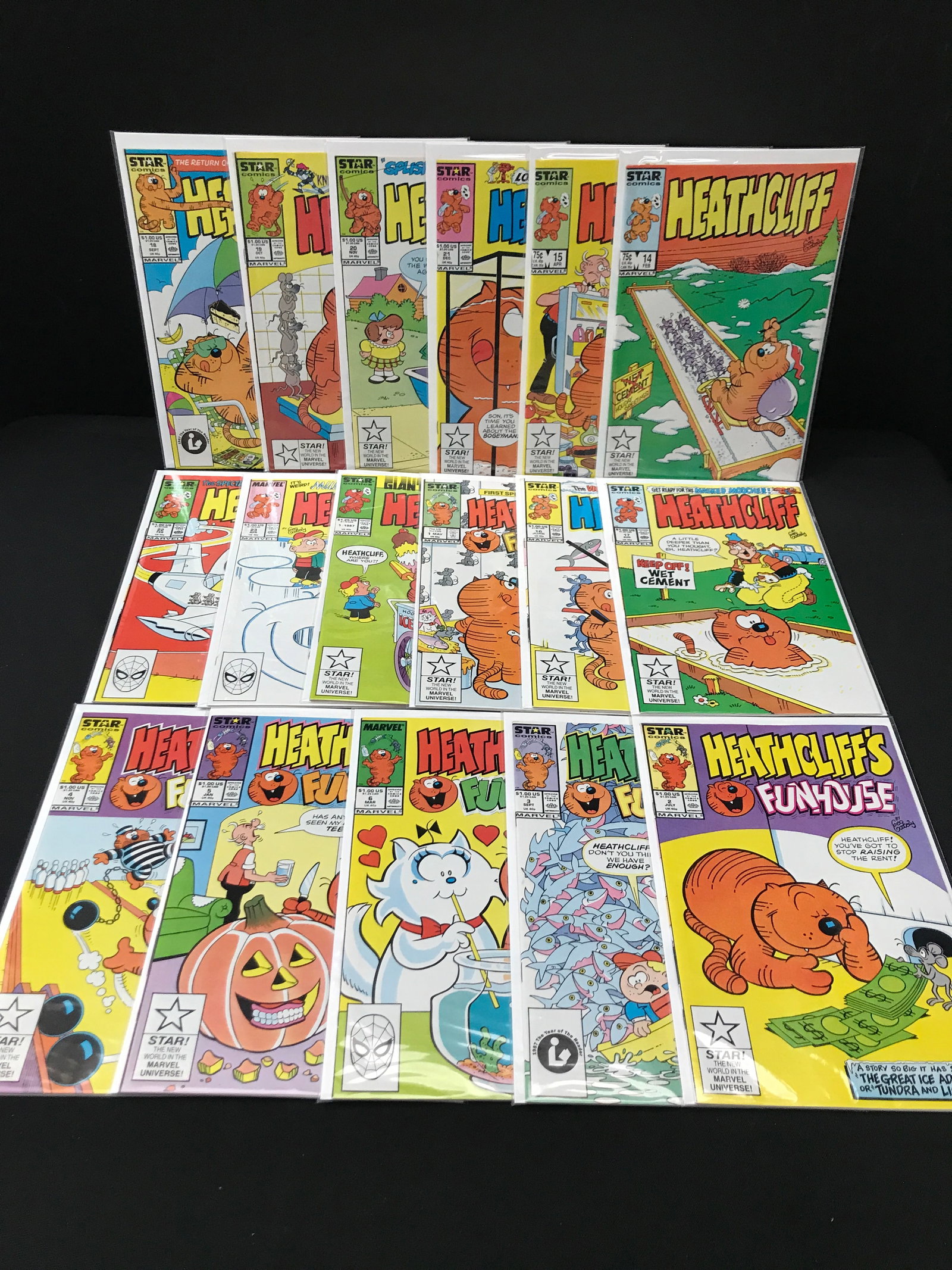 LARGE LOT OF HEATHCLIFF COMICS - STARR COMICS: Prices are in Canadian dollars
