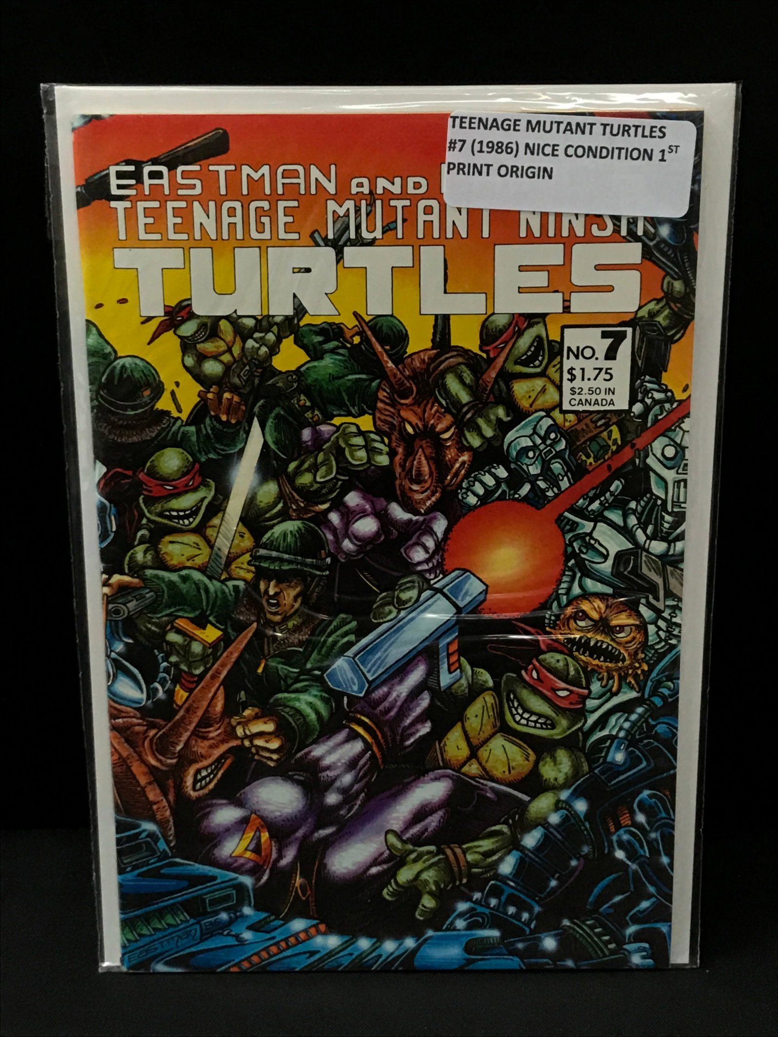 TEENAGE MUTANT NINJA TURTLES #7 (1986) 1ST PRINT - EASTMAN AND LAIRD: Prices are in Canadian dollars