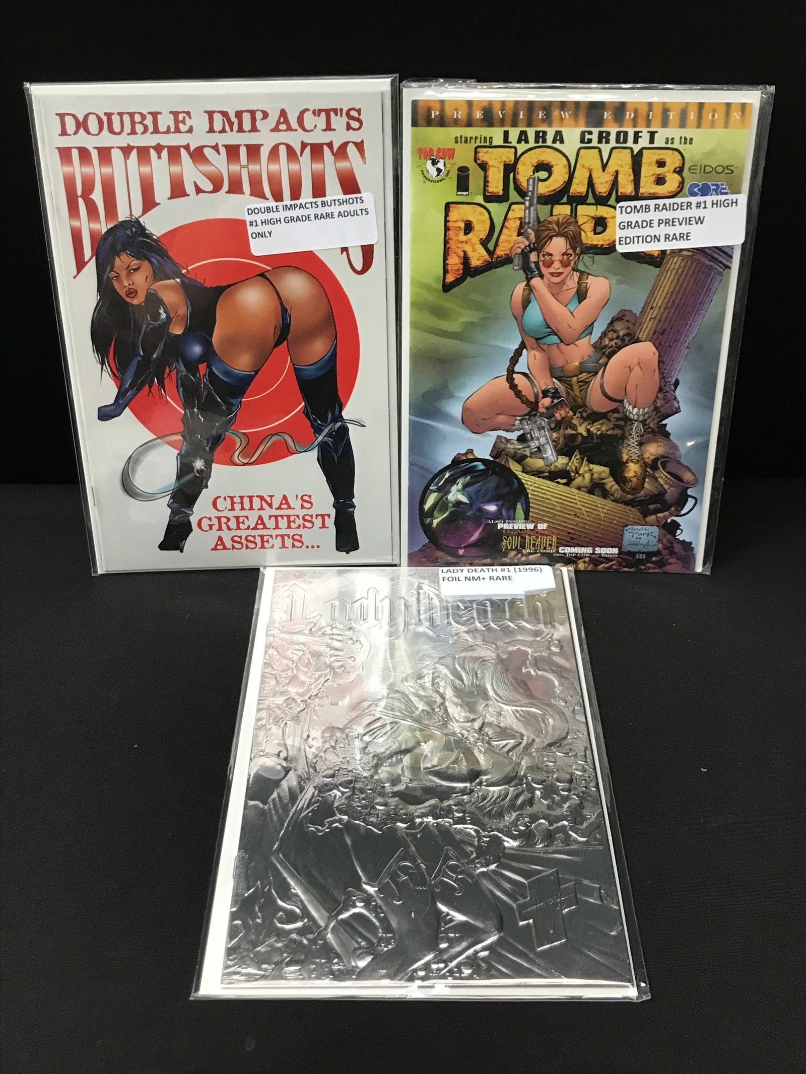 LOT OF 3 #1 COMICS - VARIOUS TITLES: Prices are in Canadian dollars
