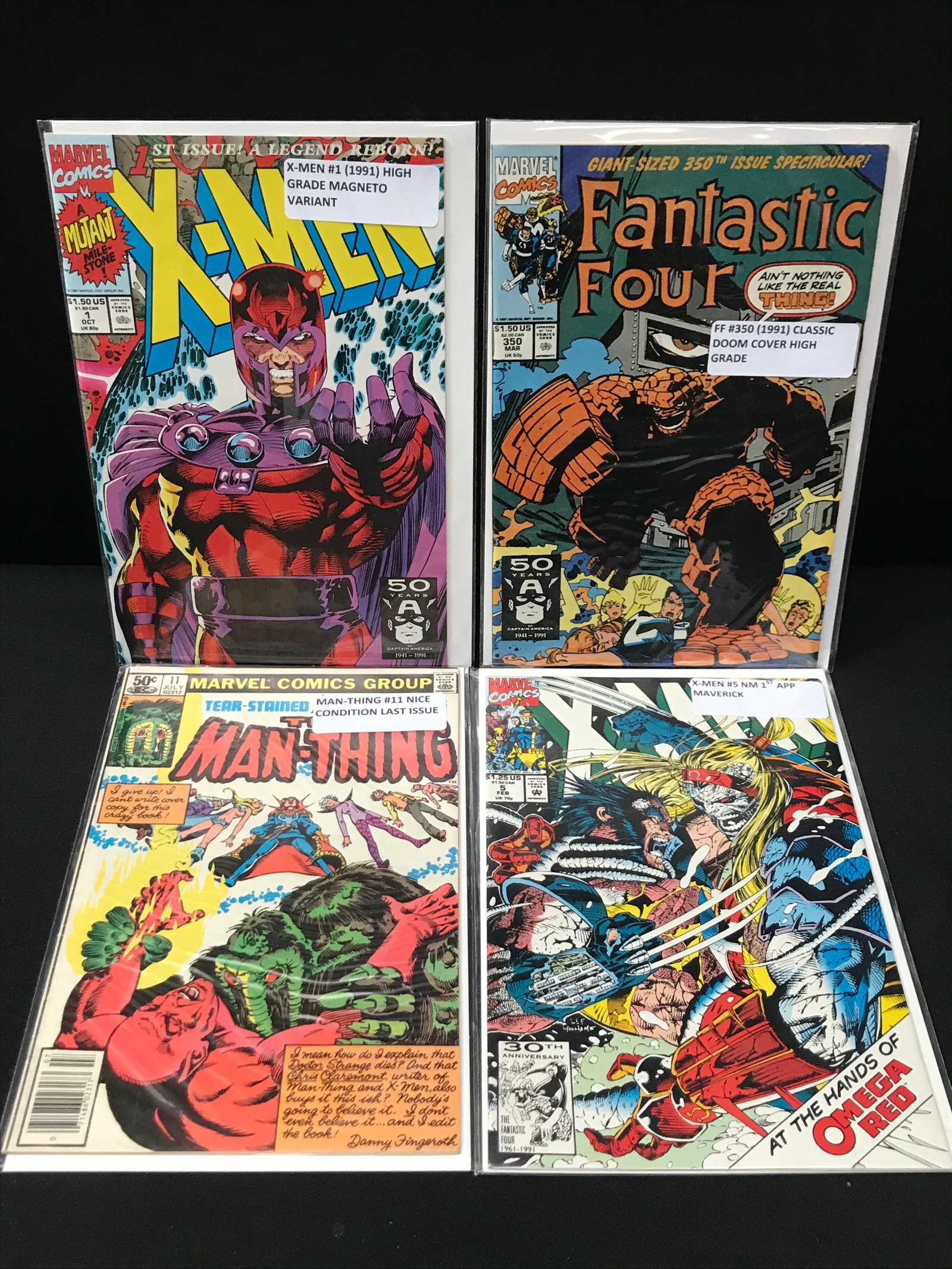 LOT OF 4 MIXED TITLE COMICS - MARVEL COMICS (1 of 1)