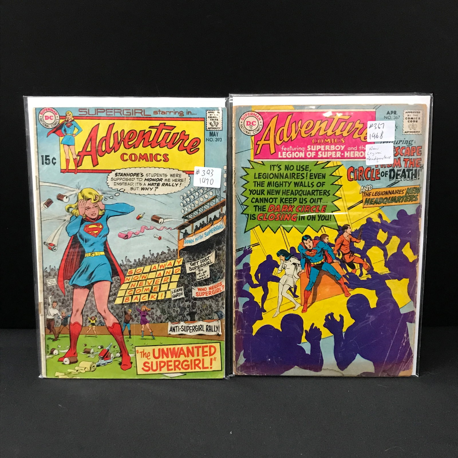 LOT OF 2 ADVENTURE COMICS - DC COMICS: Prices are in Canadian dollars