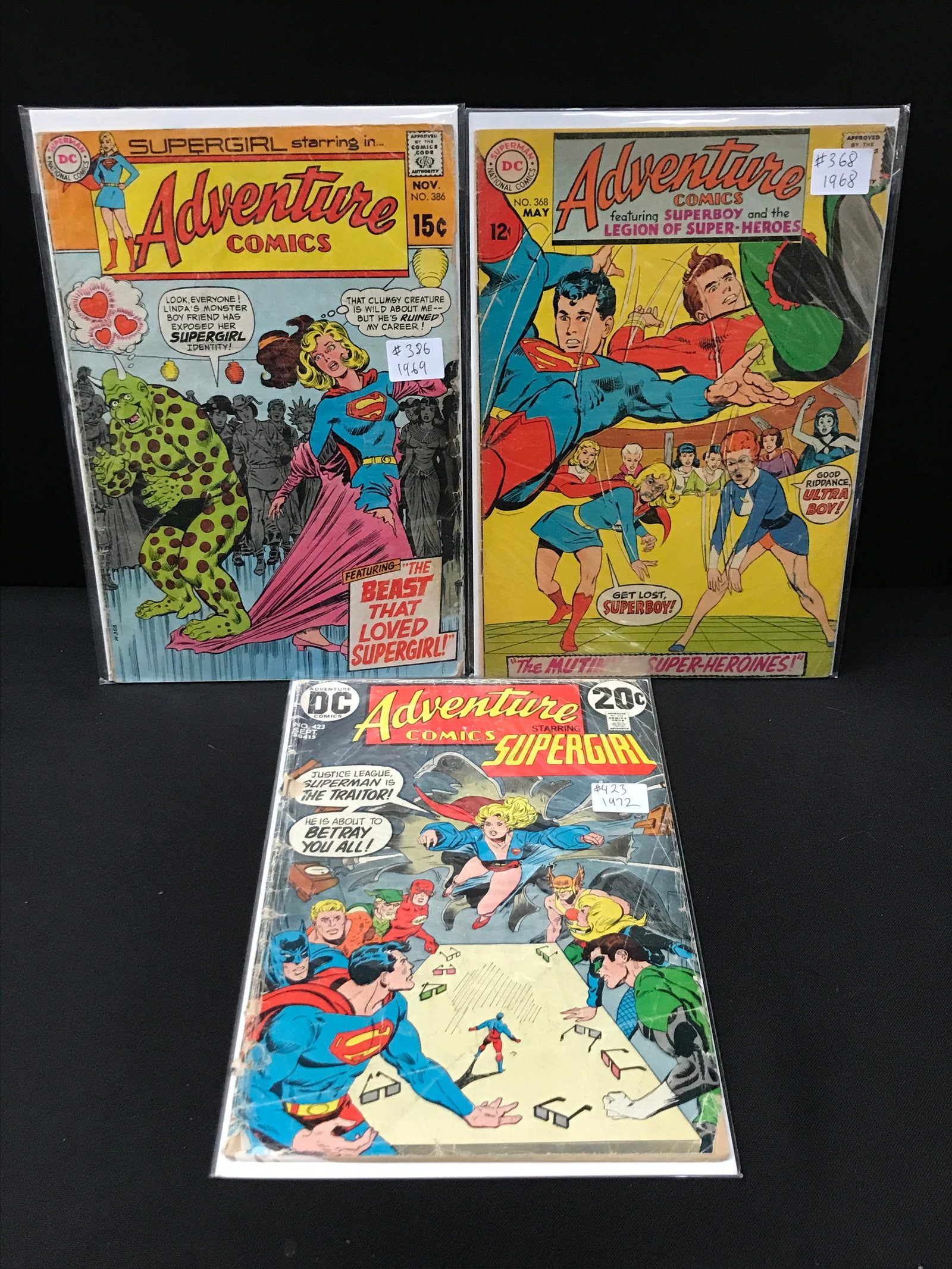 LOT OF 3 ADVENTURE COMICS - DC COMICS (1 of 1)