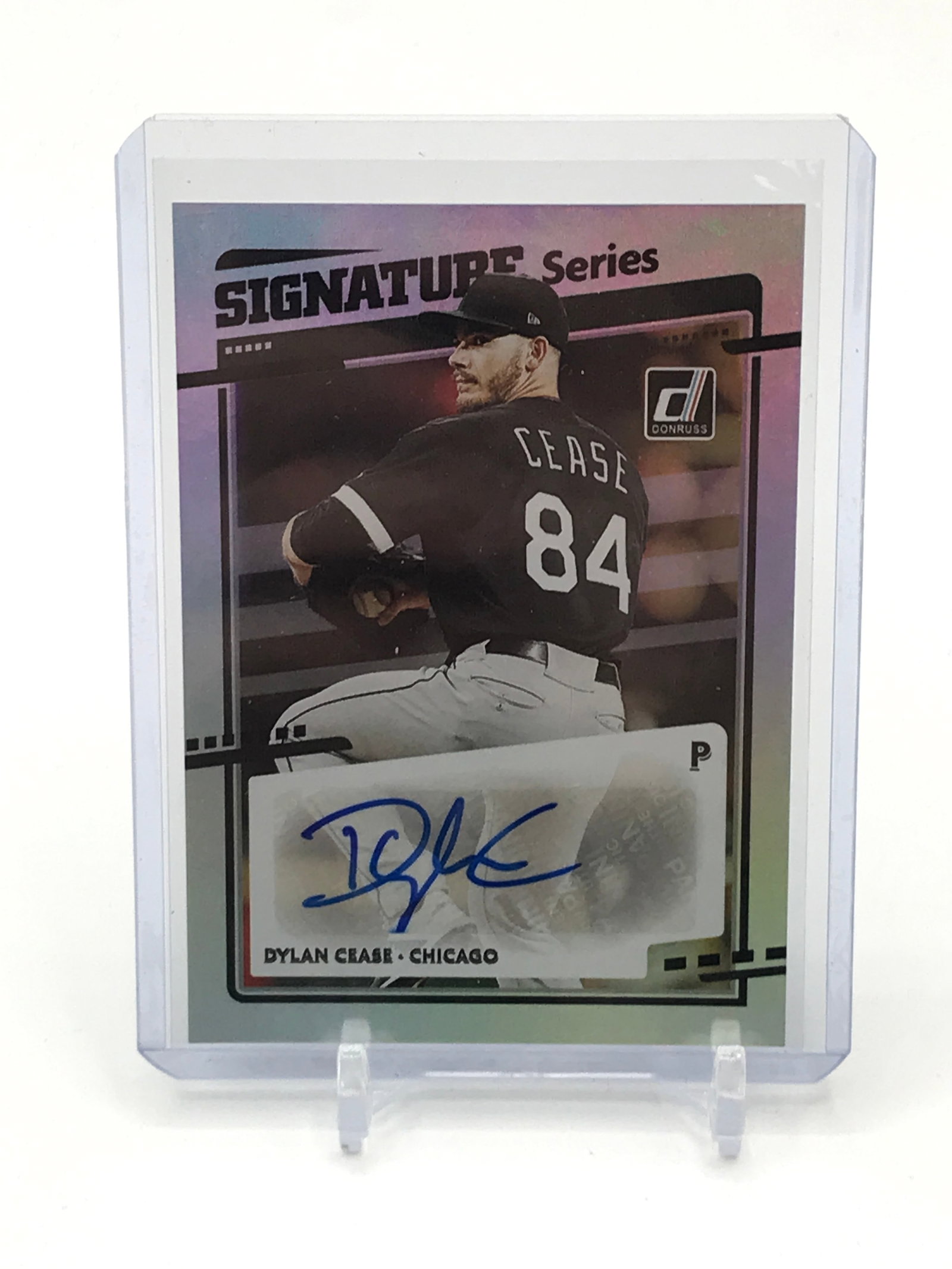 2020 PANINI DONRUSS BASEBALL DYLAN CEASE SIGNED ROOKIE CARD (1 of 2)
