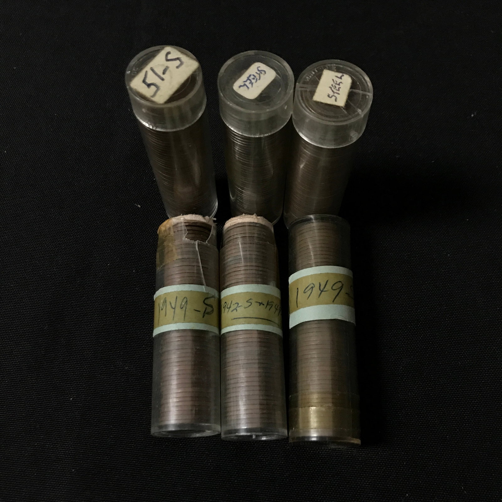 6 ROLLS OF VINTAGE PENNIES (VARIOUS YEARS): Prices are in Canadian dollars