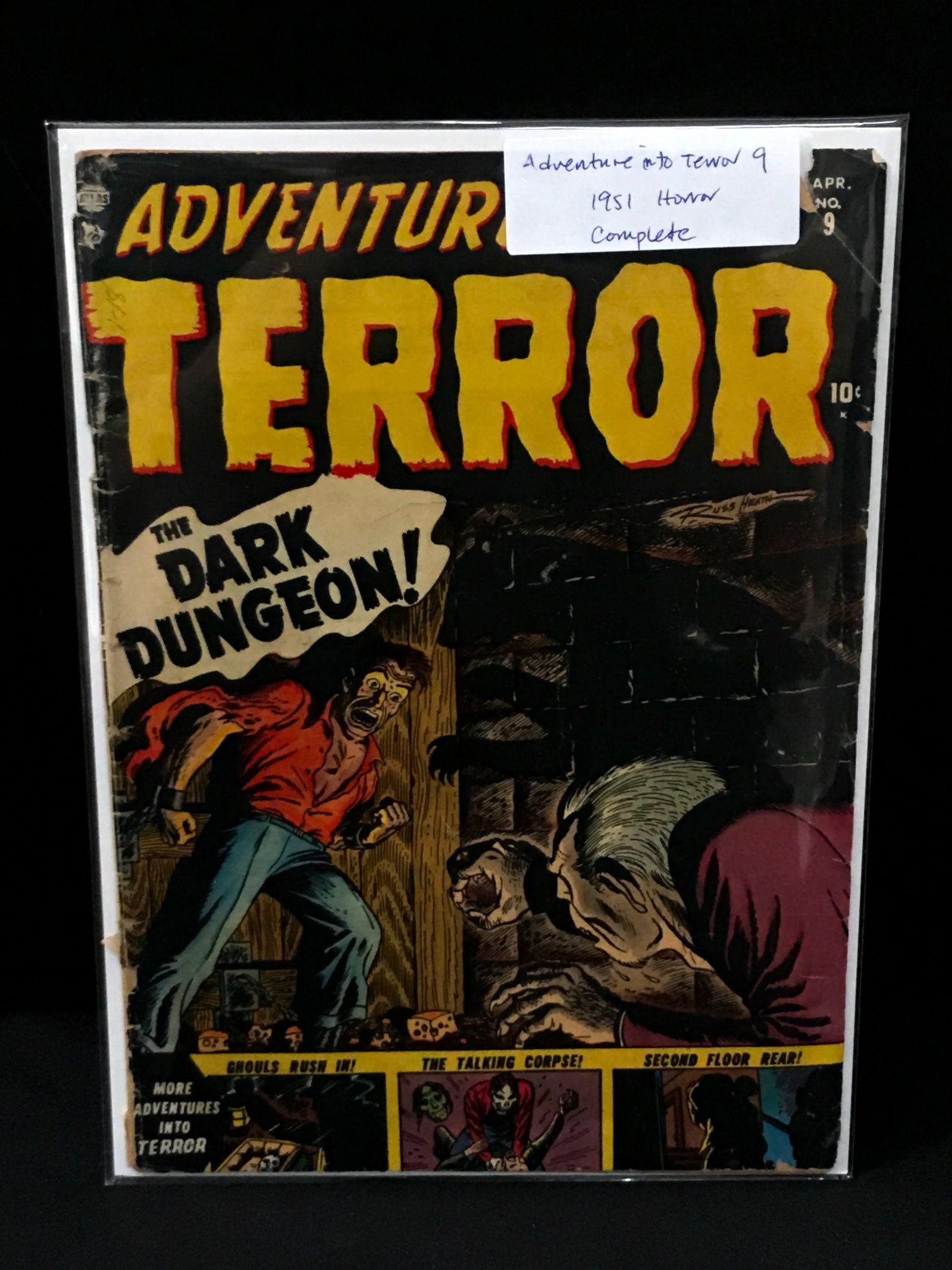1951 ATLAS COMICS ADVENTURE INTO TERROR NO.9: Prices are in Canadian dollars