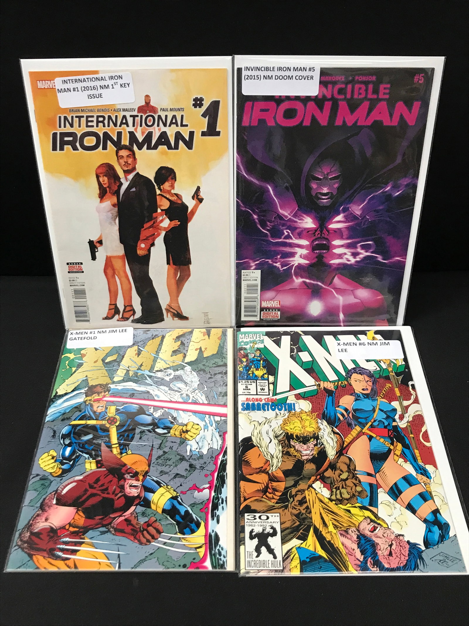 LOT OF 4 MARVEL COMICS: Prices are in Canadian dollars