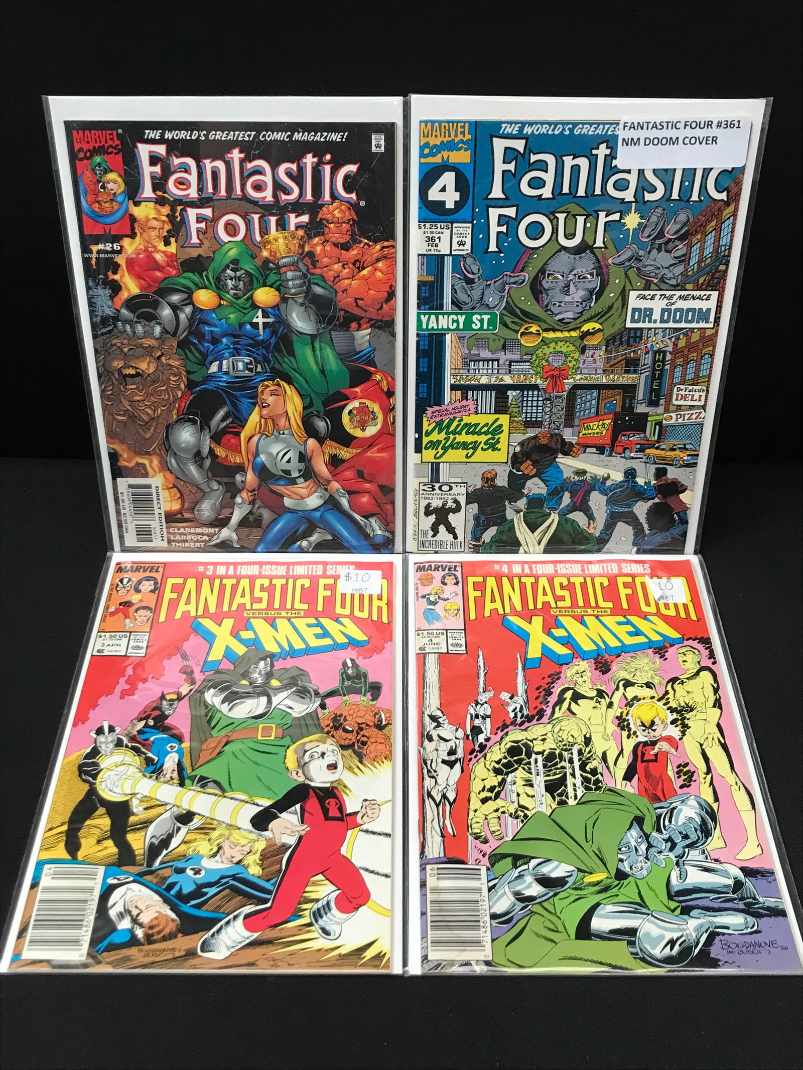 LOT OF 4 FANTASTIC FOUR COMICS - MARVEL COMICS (1 of 1)