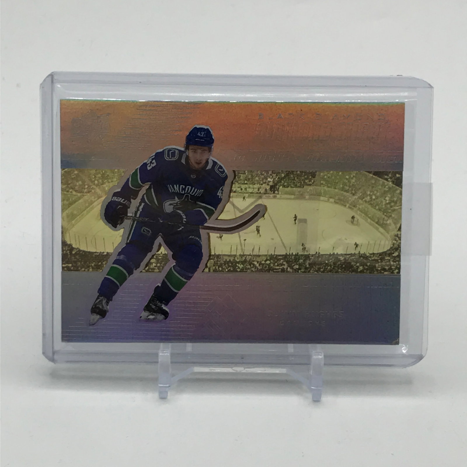 2019-20 UPPER DECK BLACK DIAMOND HOCKEY QUINN HUGHES DIAMOND MIGHT ROOKIES 80/99: Prices are in Canadian dollars