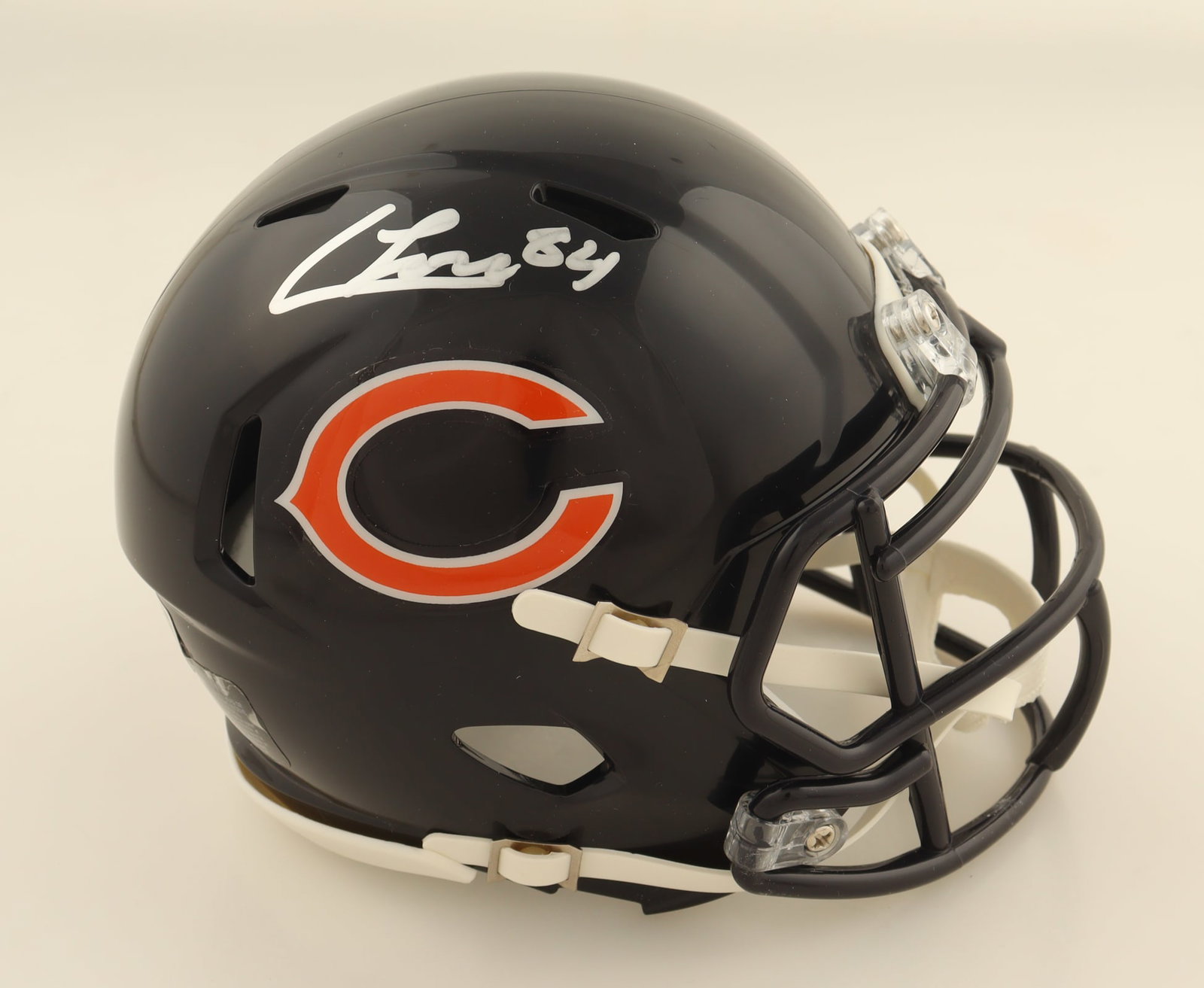 COLSTON LOVELAND SIGNED CHICAGO BEARS MINI HELMET - BECKETT COA: Prices are in Canadian dollars
