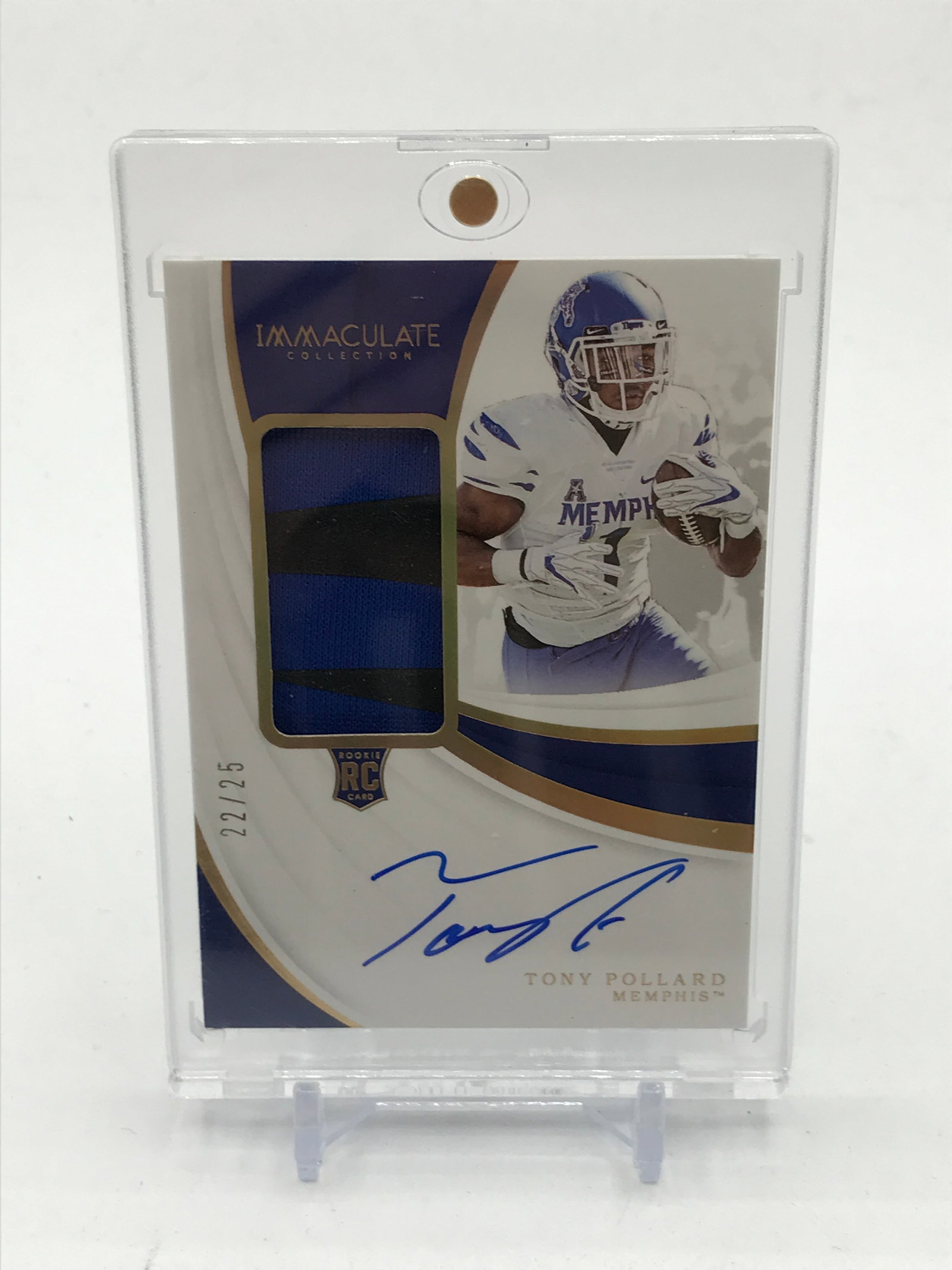 2019 PANINI IMMACULATE COLLECTION COLLEGIATE TONY POLLARD SIGNED PATCH ROOKIE TRADING CARD 22/25: Prices are in Canadian dollars