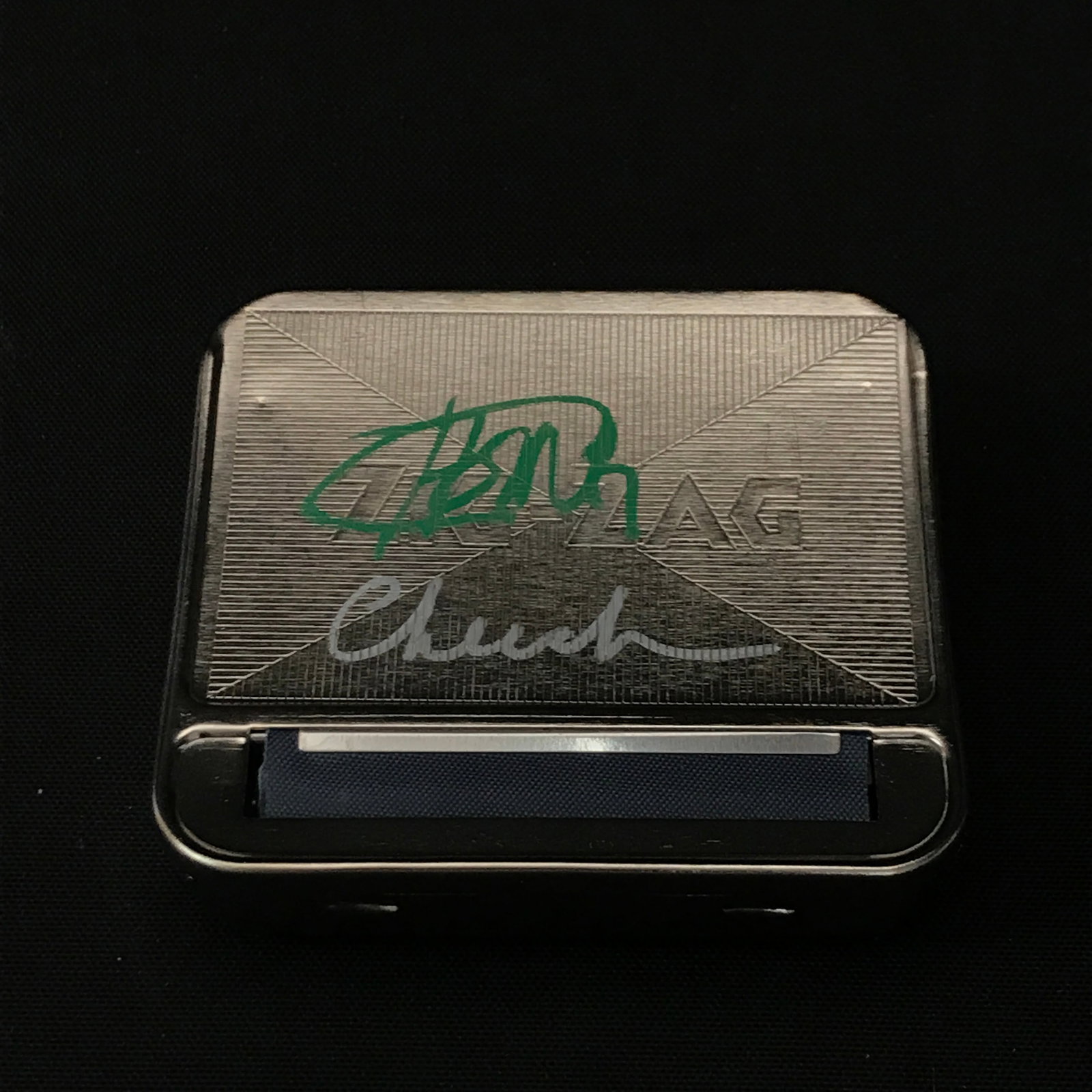 CHEECH AND CHONG SIGNED ROLLING TIN - KB COA: Prices are in Canadian dollars