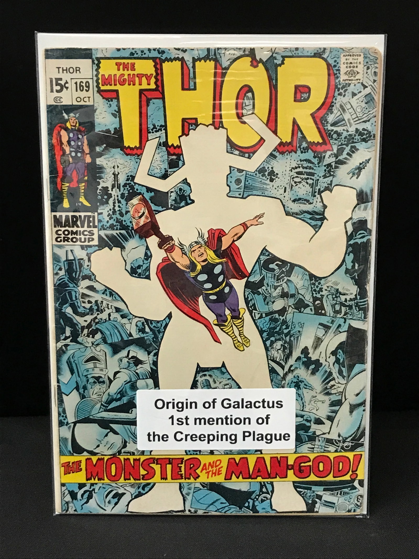 THE MIGHTY THOR #169 ORIGIN OF GALACTUS - MARVEL COMICS (1 of 1)