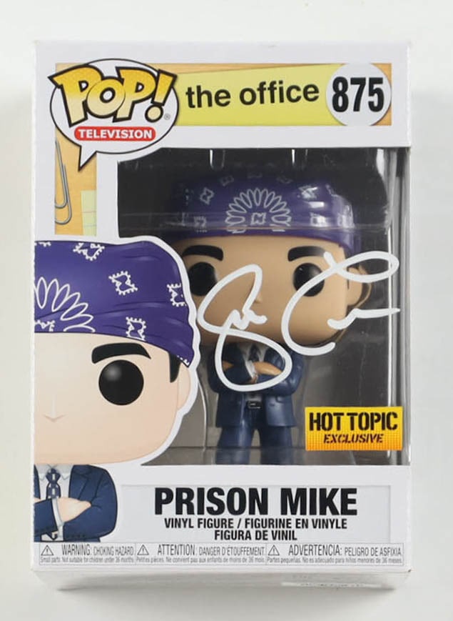 STEVE CARELL SIGNE PRISON MIKE THE OFFICE FUNKO POP - BECKETT COA (1 of 2)