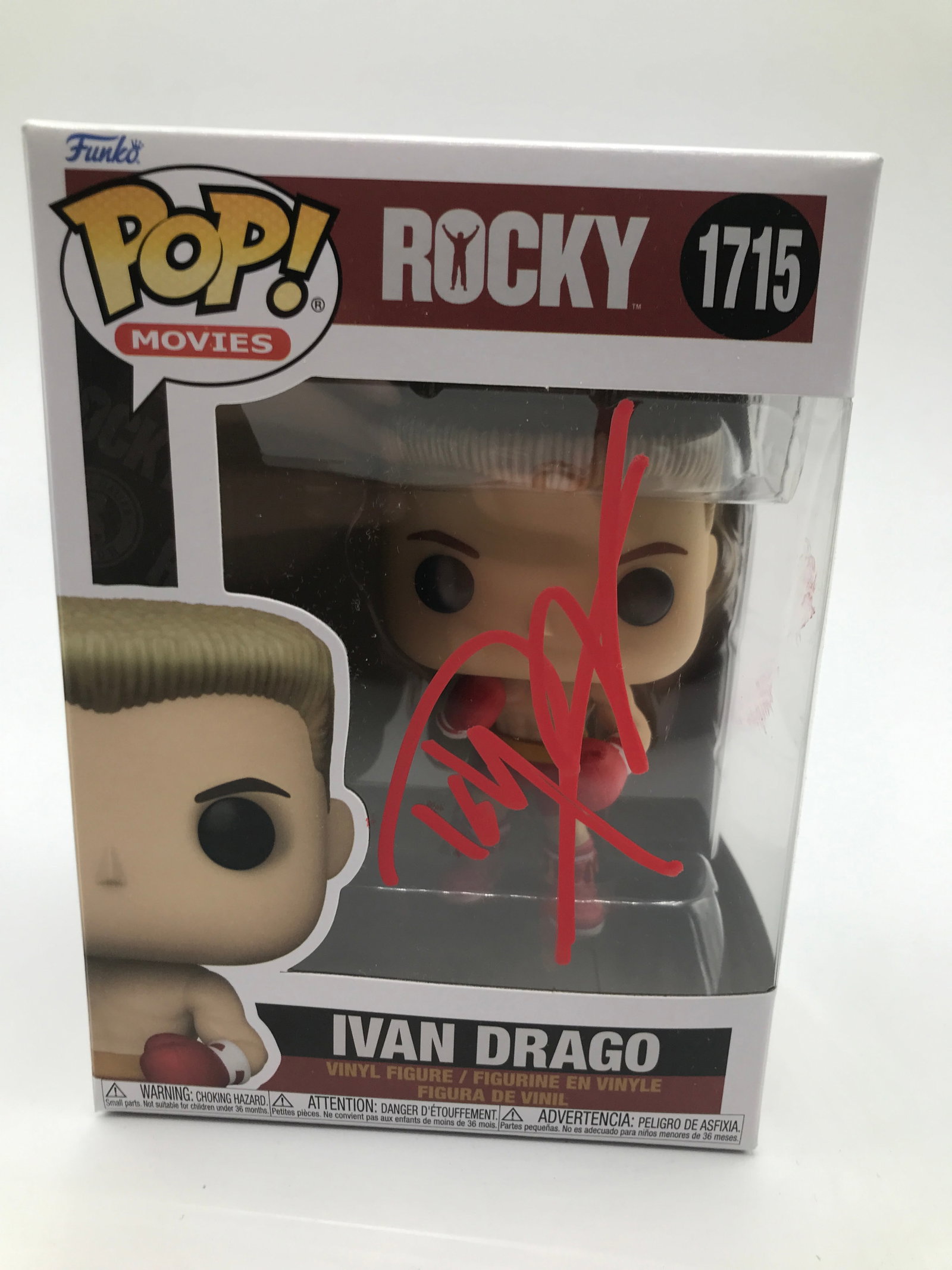 DOLPH LUNDGREN SIGNED ROCKY FUNKO POP - HOLLYWOOD COA: Prices are in Canadian dollars