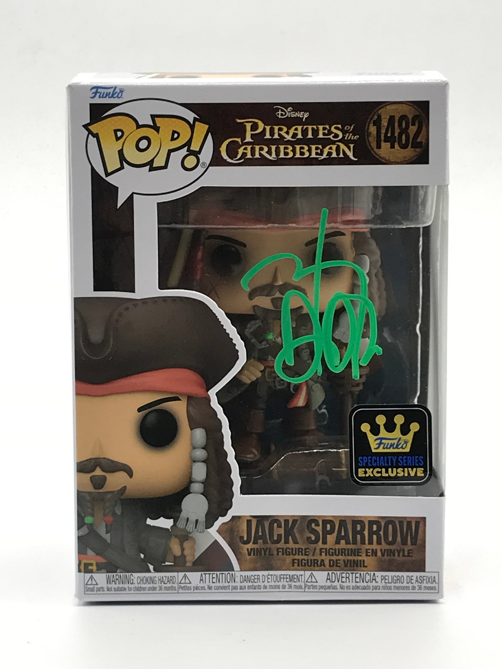 JOHNNY DEPP SIGNED JACK SPARROW PIRATES OF THE CARRIBEAN FUNKO POP - KB COA (1 of 2)