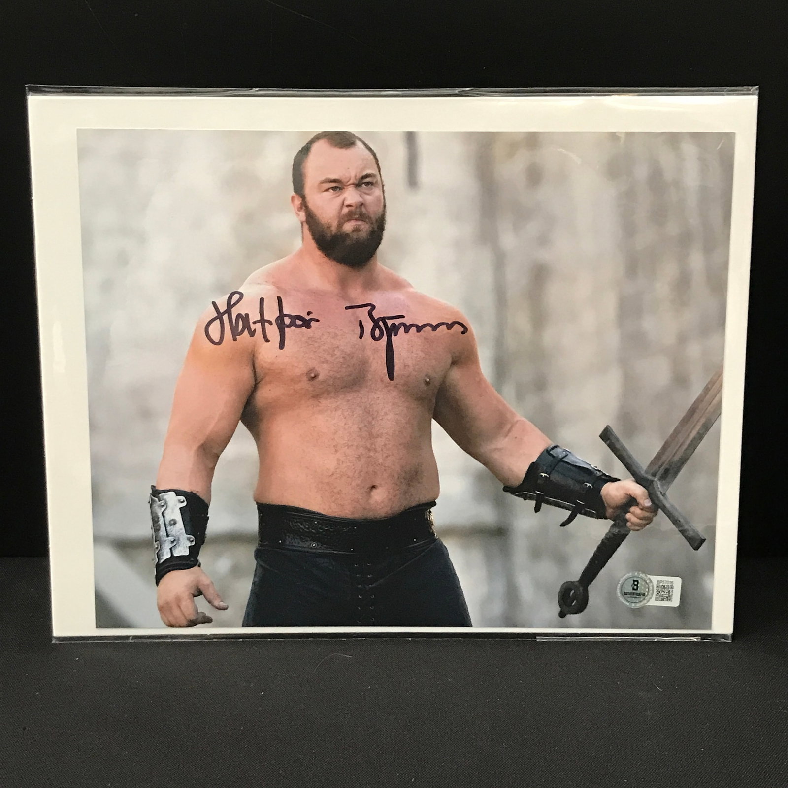 HAFPOR JULIUS BJORNSSON SIGNED GAME OF THRONES 8X10 - BECKETT COA: Prices are in Canadian dollars