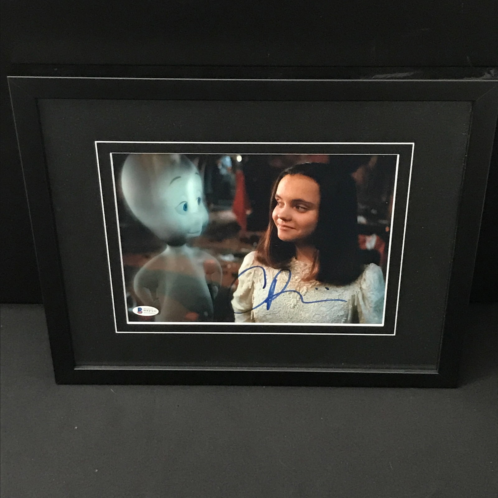 CHRISTINA RICCI SIGNED AND FRAMED CASPER 8X10 - BECKETT COA (1 of 2)