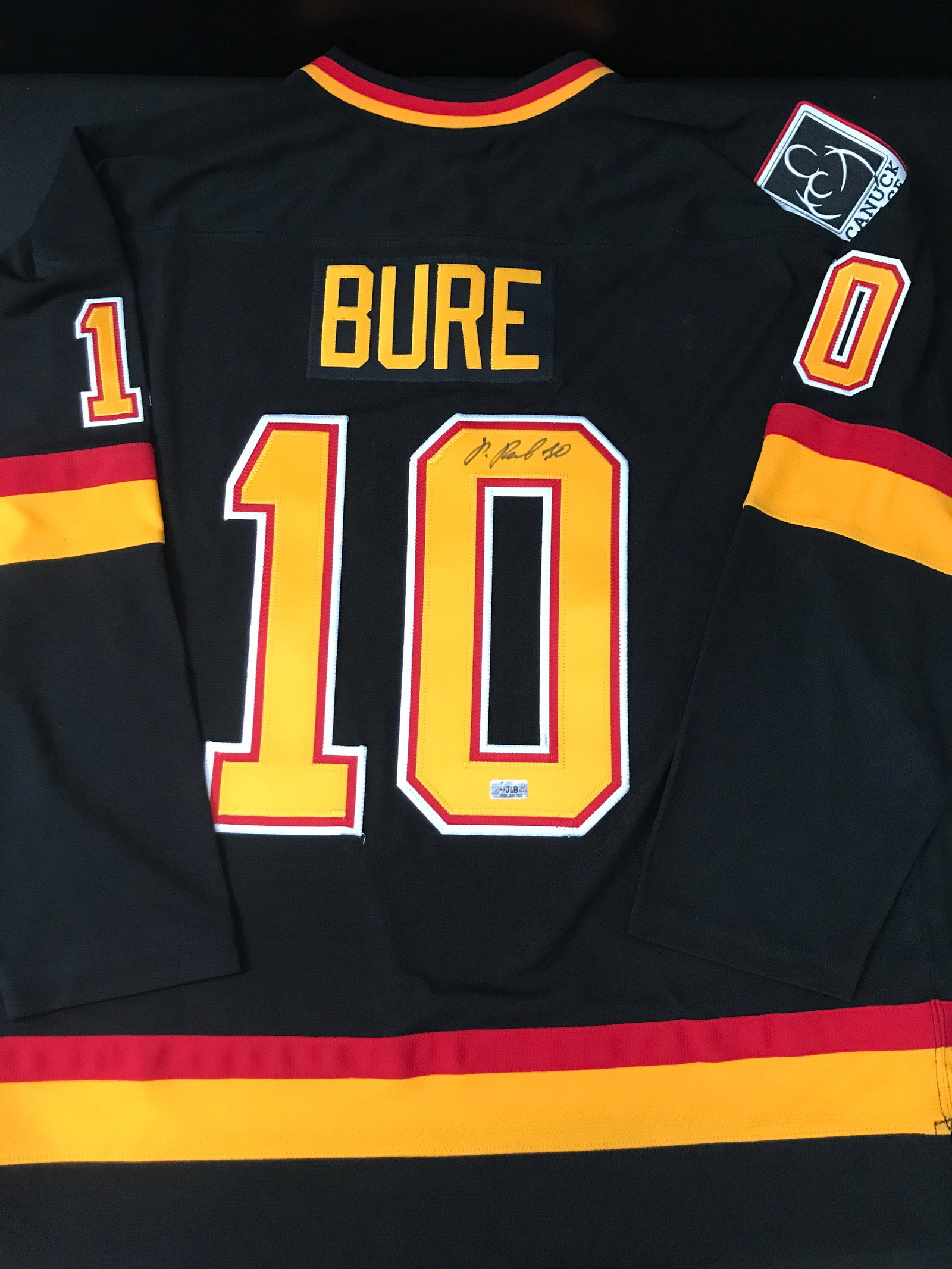 PAVEL BURE SIGNED VANCOUVER CANUCKS JERSEY - JLB COA: Prices are in Canadian dollars
