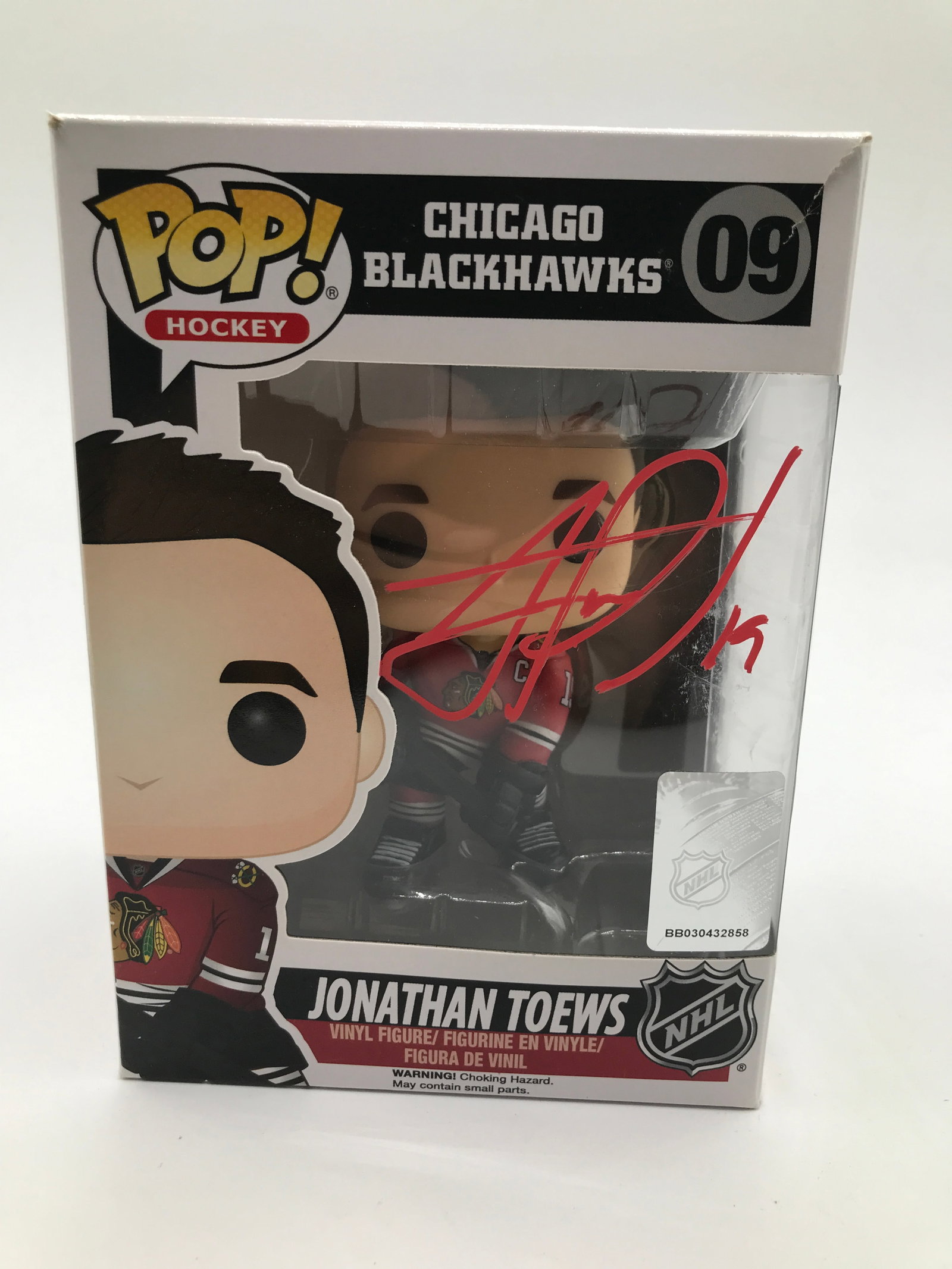JONATHAN TOEWS SIGNED FUNKO POP - ACE COA: Prices are in Canadian dollars