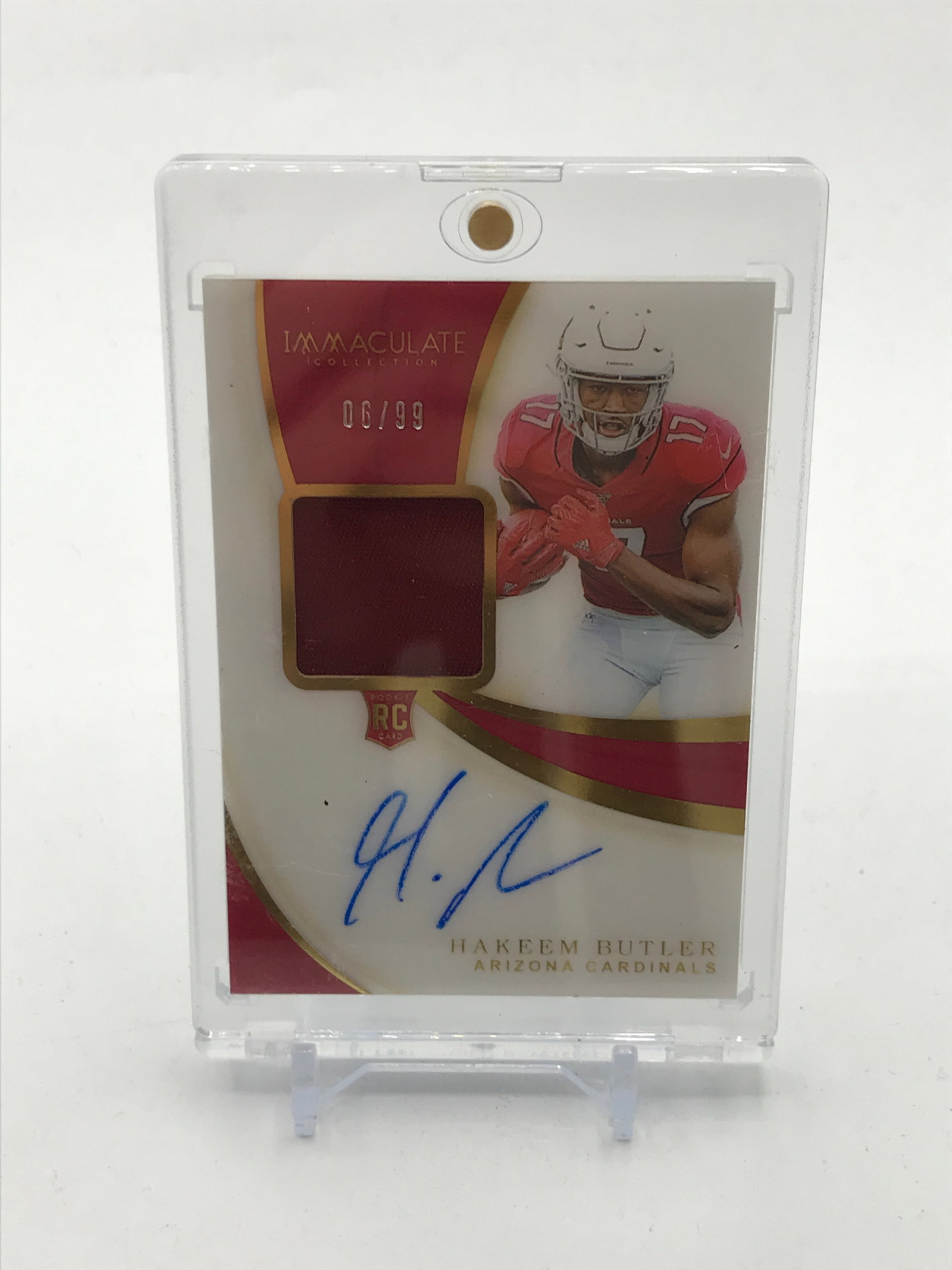 2019 PANINI IMMACULATE COLLECTION FOOTBALL HAKEEM BUTLER SIGNED PATCH ROOKIE TRADING CARD 06/99: Prices are in Canadian dollars