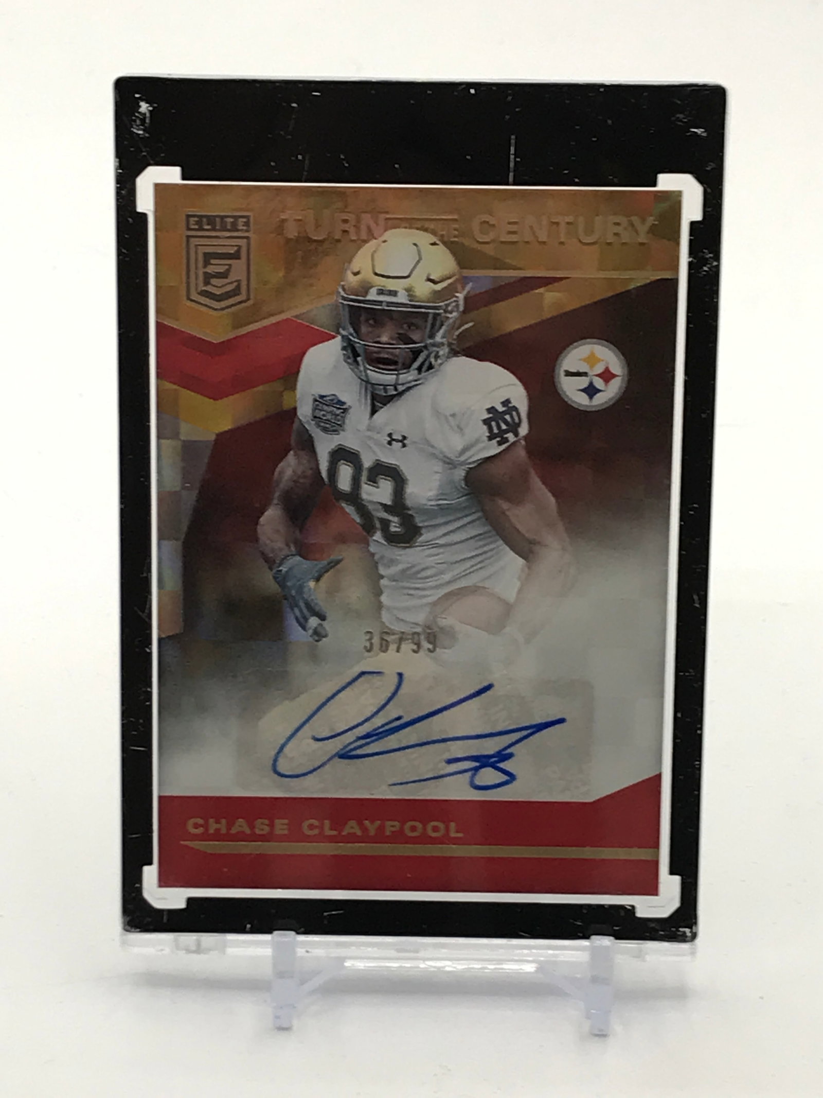 PANINI DONRUS ELITE FOOTBALL CHASE CLAYPOOL SIGNED TRADING CARD 36/99: Prices are in Canadian dollars