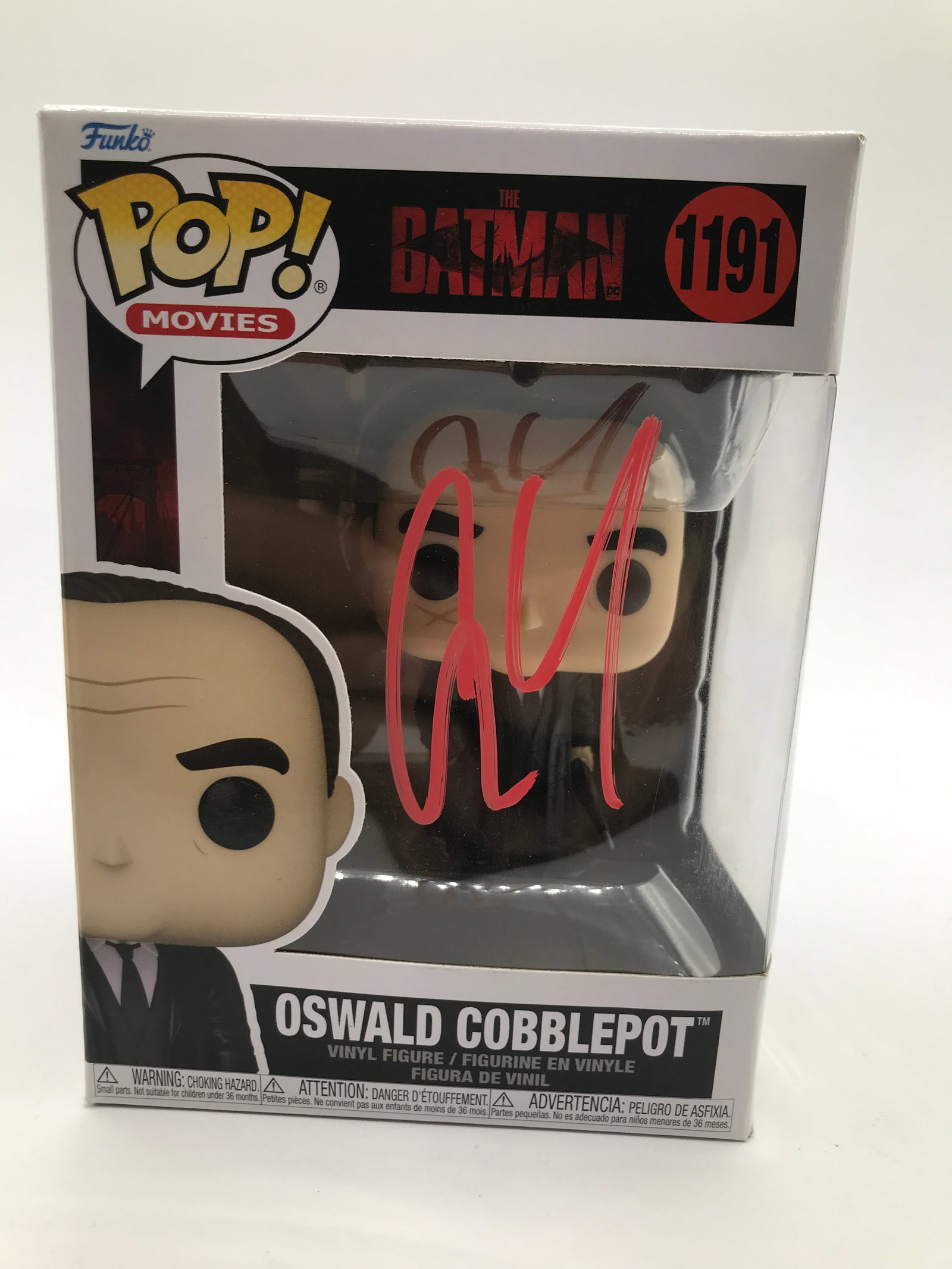 COLLIN FARREL SIGNED OSWALD COBBLEPOT FUNKO POP - KB COA: Prices are in Canadian dollars