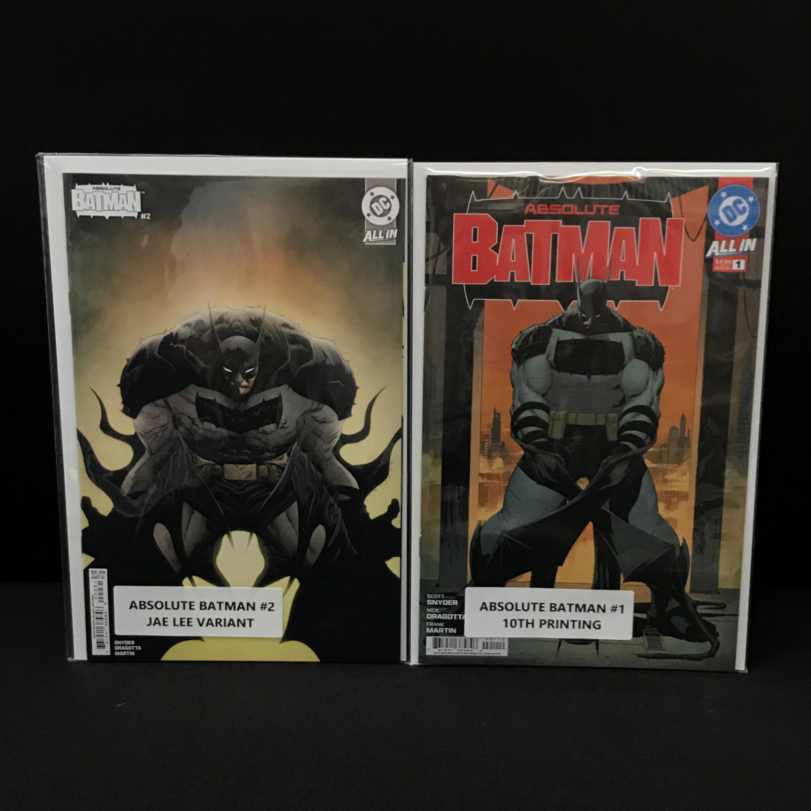 LOT OF 2 ABSOLUTE BATMAN COMICS #1 - #2 - DC COMICS: Prices are in Canadian dollars