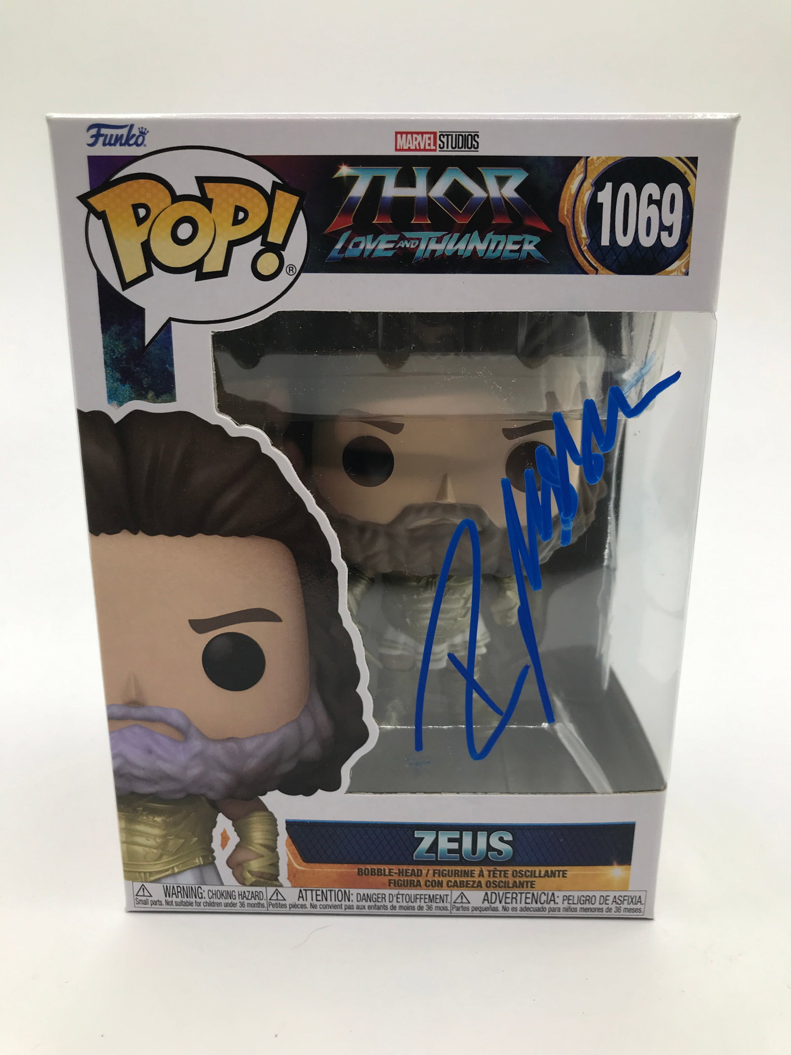 RUSSEL CROWE SIGNED ZEUS FUNKO POP - KB COA: Prices are in Canadian dollars