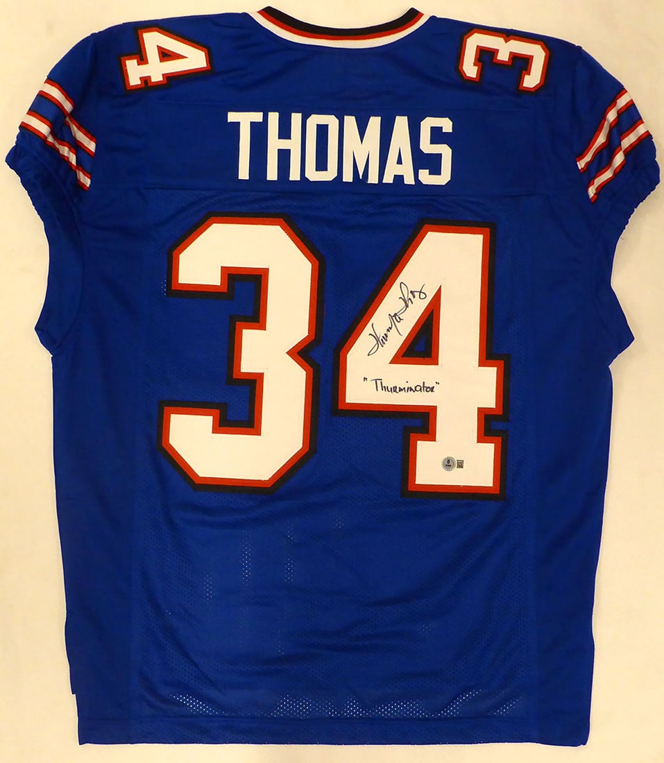 THURMAN THOMAS SIGNED JERSEY - BECKETT COA (1 of 3)