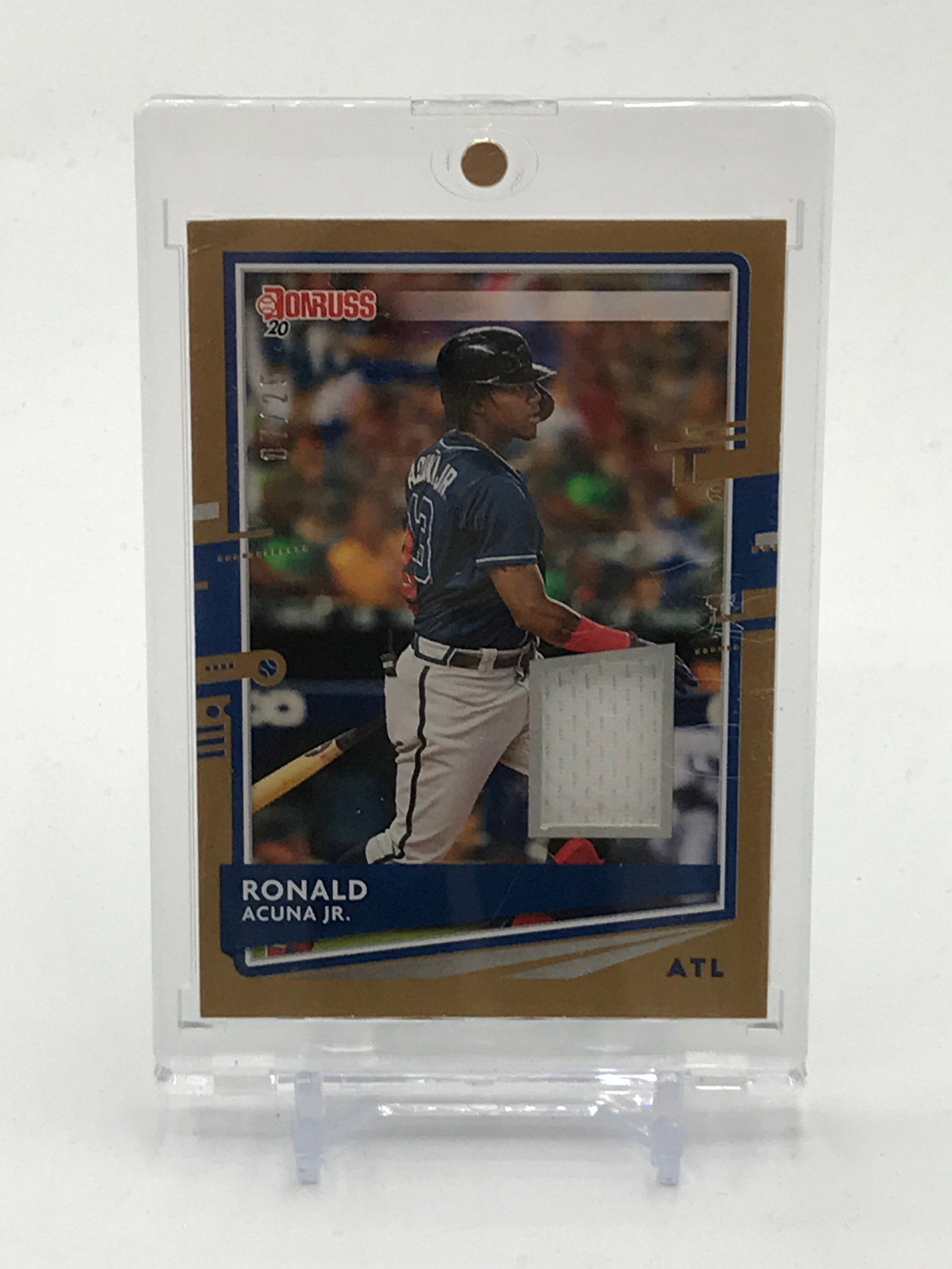 2020 PANINI DONRUSS BASEBALL RONALD ACUNA JR PATCH TRADING CARD 7/25: Prices are in Canadian dollars