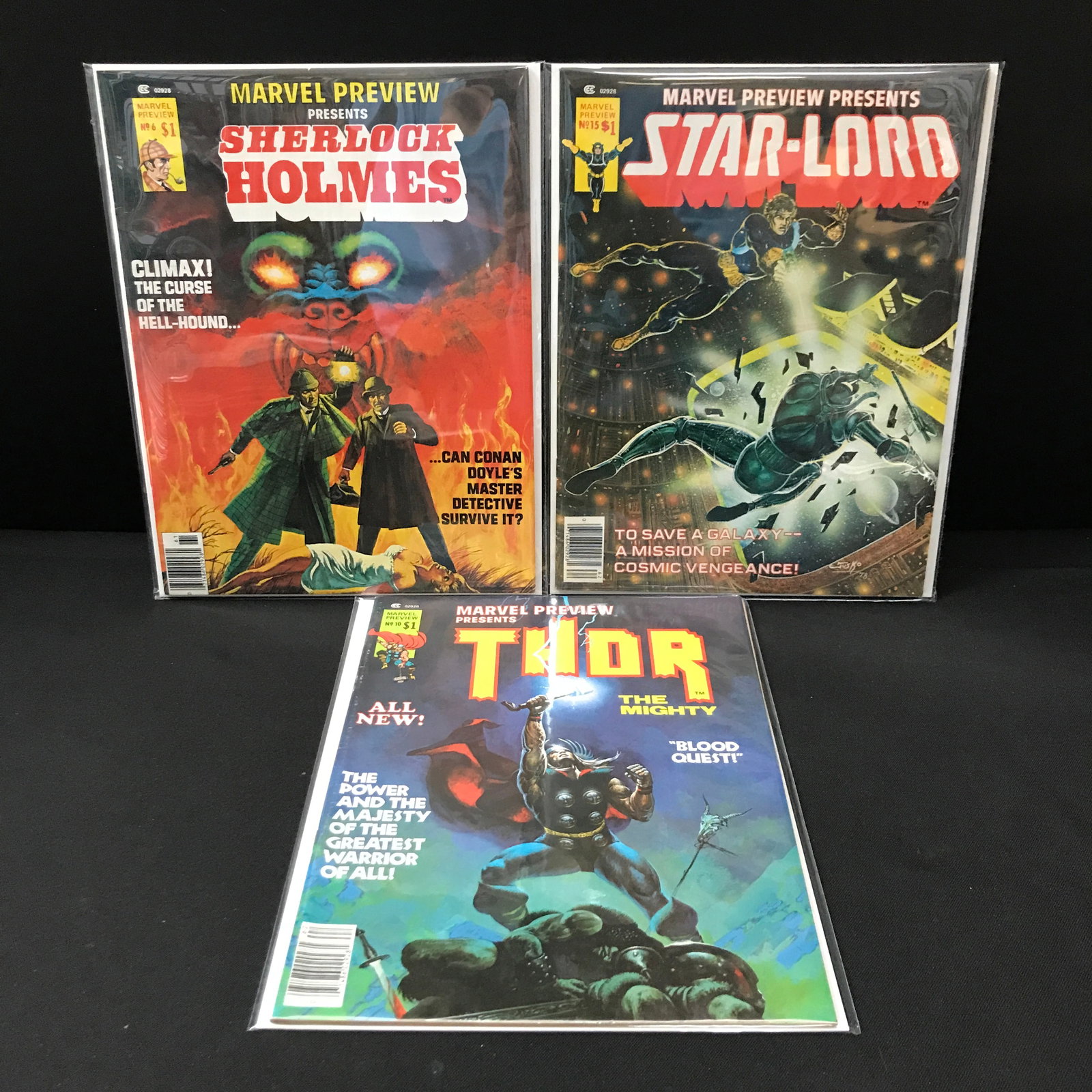 LOT OF 3 MARVEL PREVIEW COMICS - CHARLTON COMICS: Prices are in Canadian dollars