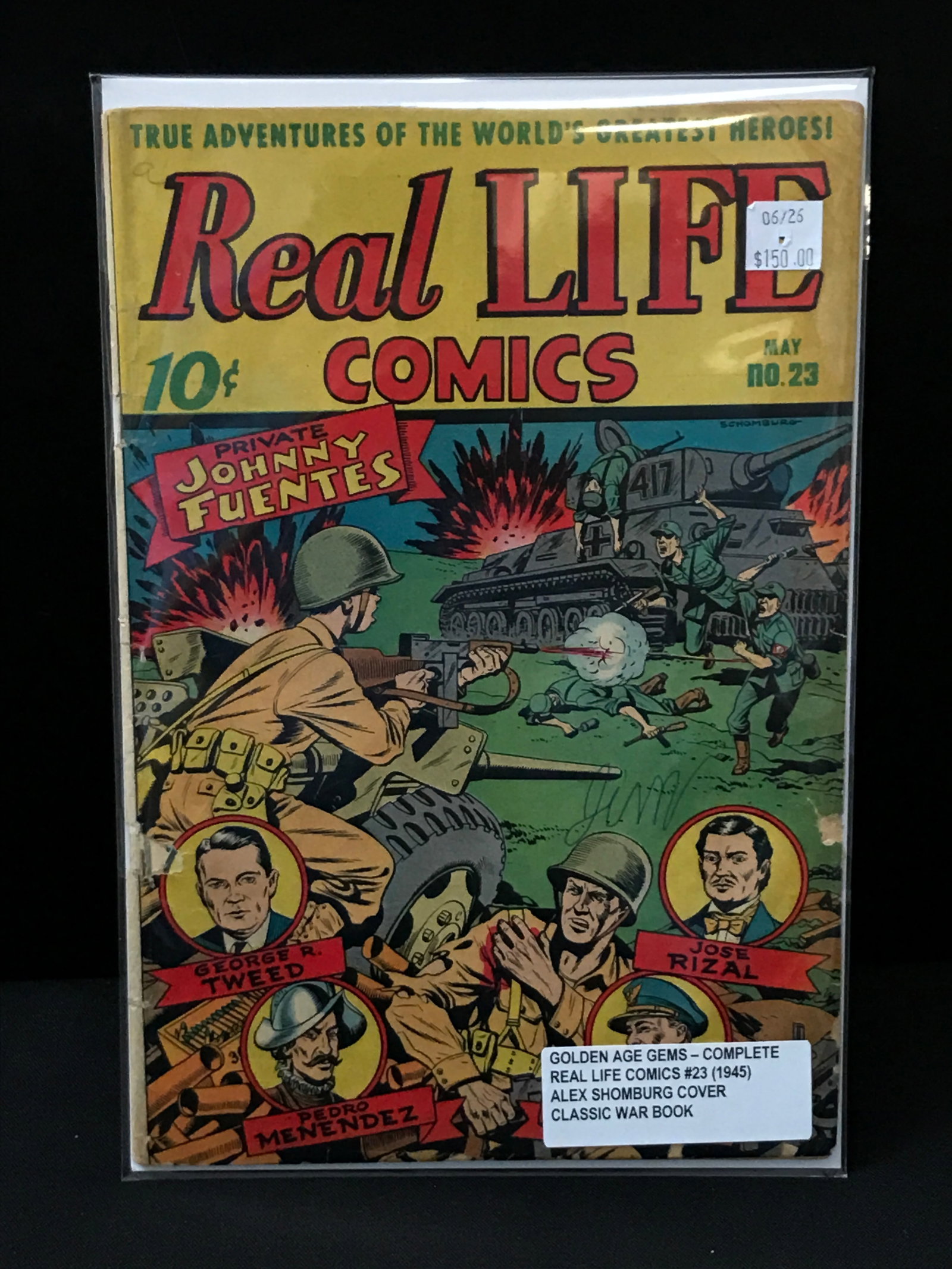 REAL LIFE COMICS #23 (1945): Prices are in Canadian dollars