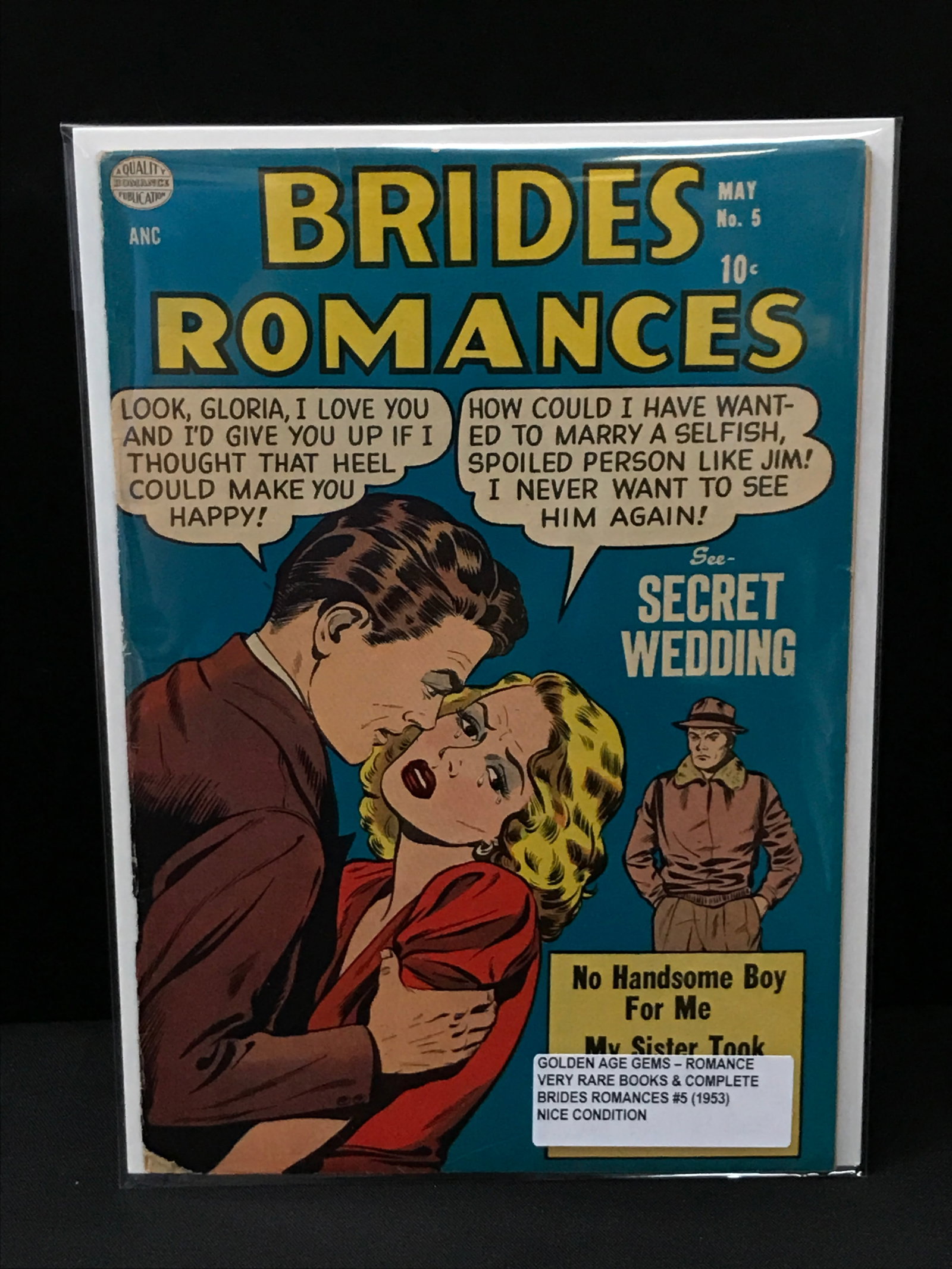 BRIDES ROMANCES #5 (1953) - QUALITY COMICS: Prices are in Canadian dollars