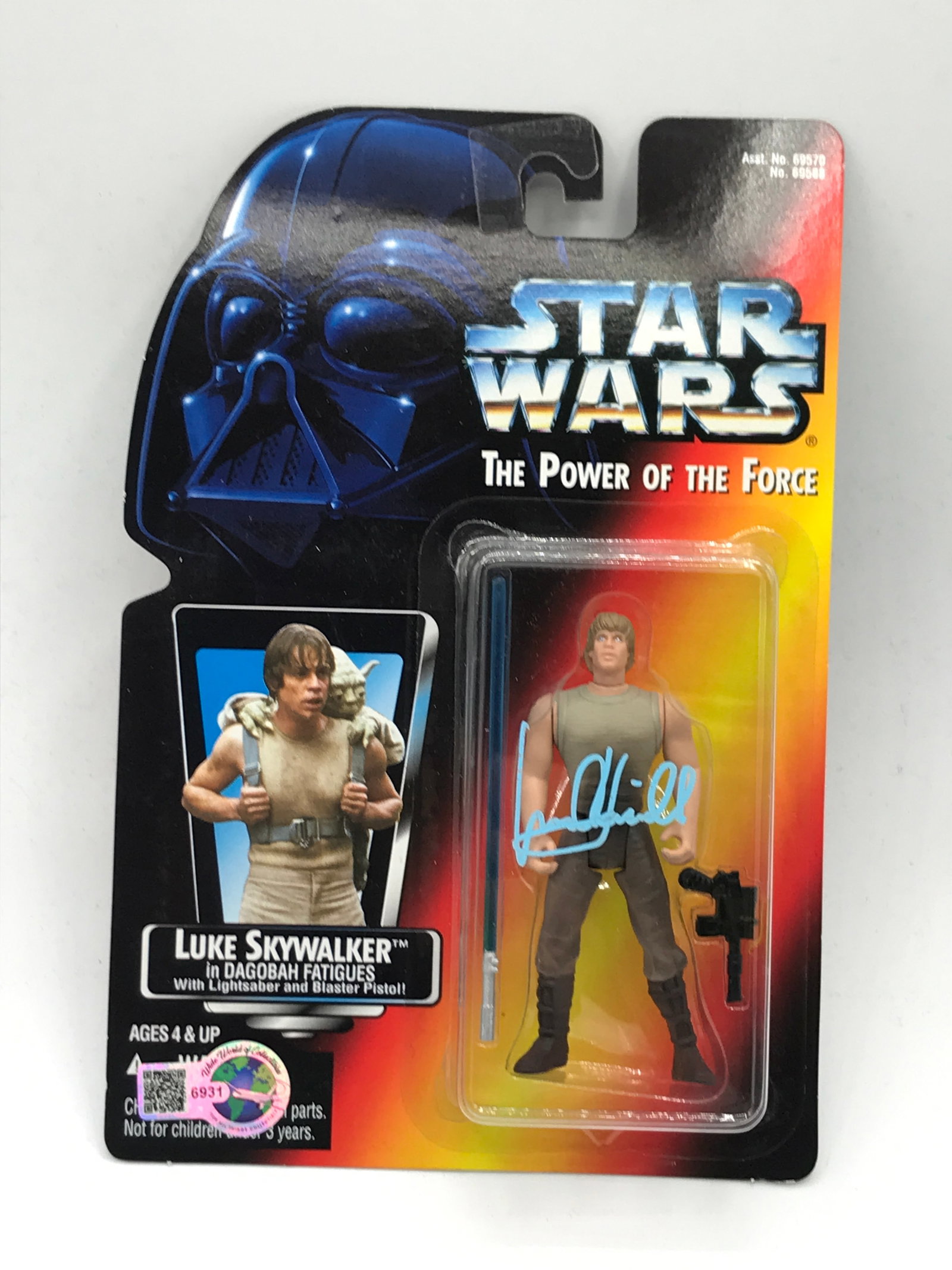 MARK HAMILL SIGNED LUKE SKYWALKER ACTION FIGURE - WWOC COA (1 of 1)