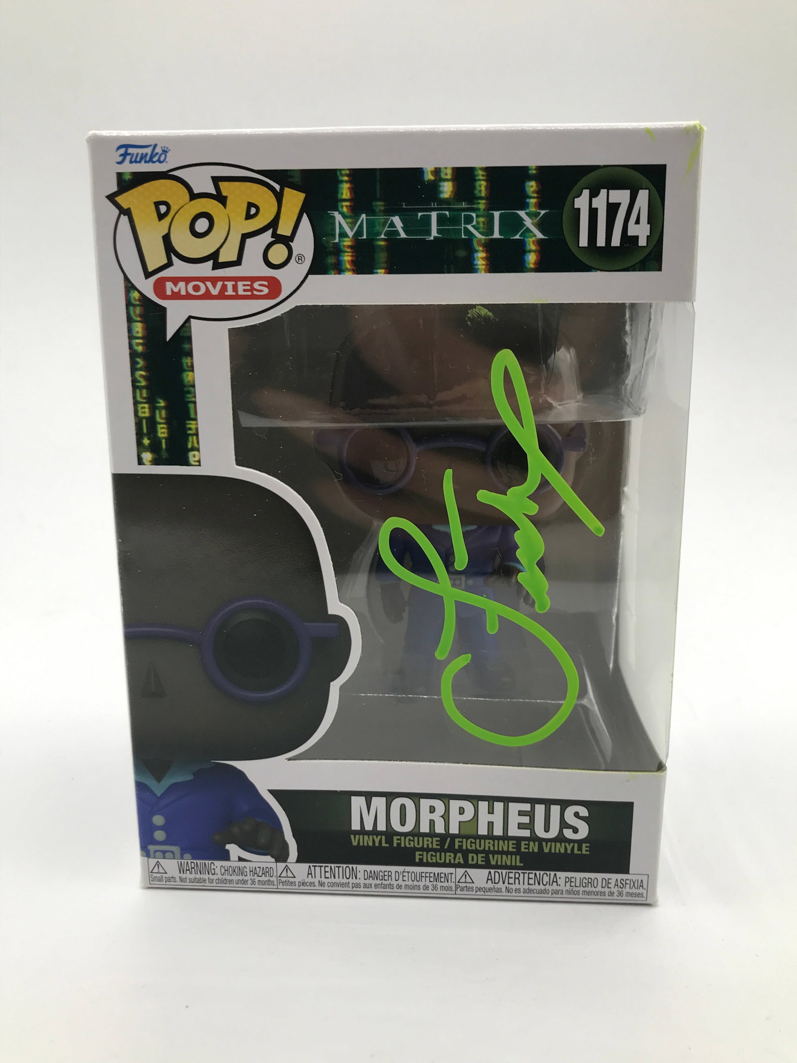 LAWRENCE FISHBURNE SIGNED FUNKO POP - HOLLYWOOD COA: Prices are in Canadian dollars