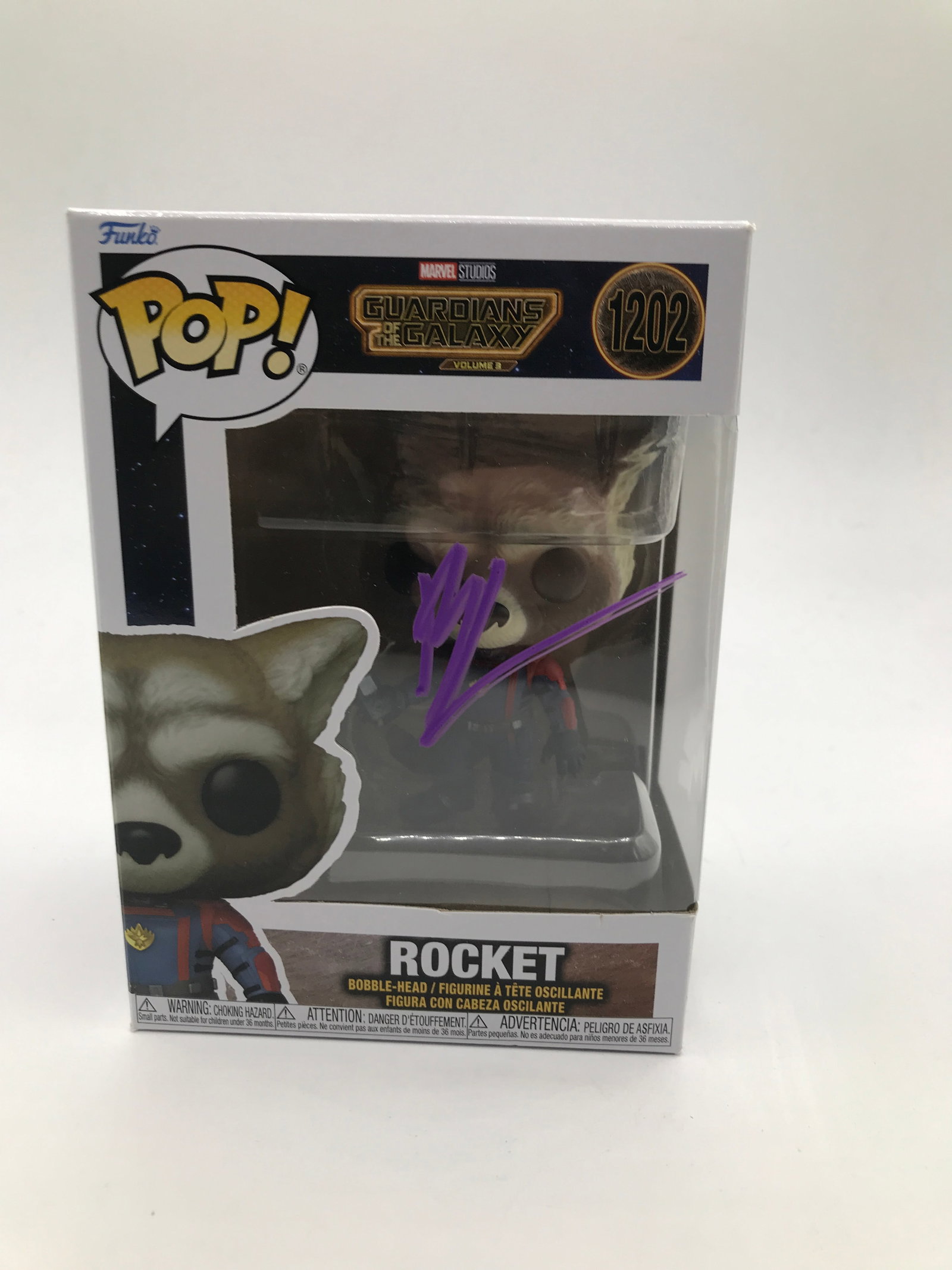 BRADLEY COOPER SIGNED ROCKET G.O.T.G FUNKO POP - KB COA: Prices are in Canadian dollars