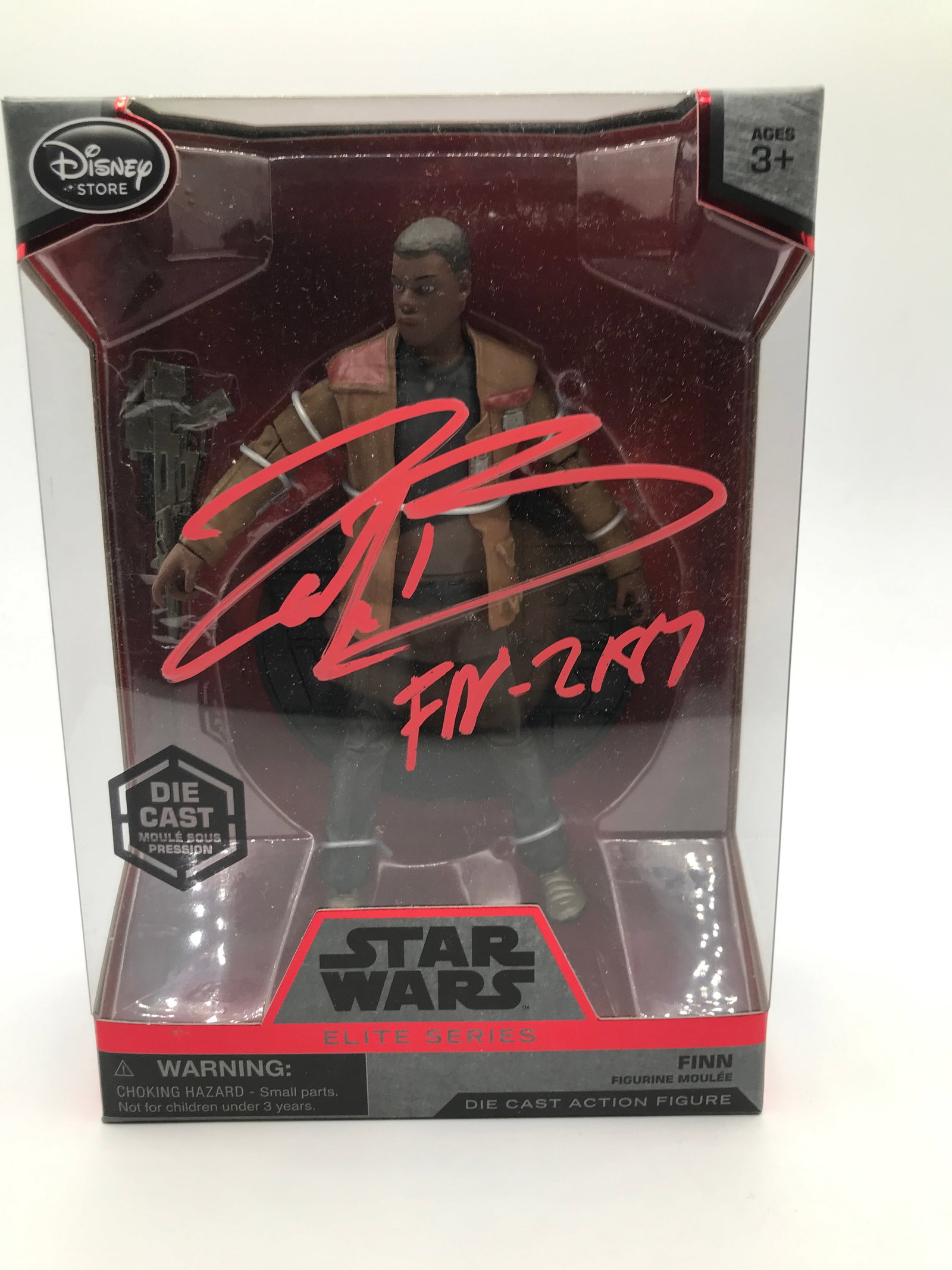 JOHN BOYEGA SIGNED F1NN ACTION FIGURE - WWOC COA (1 of 2)