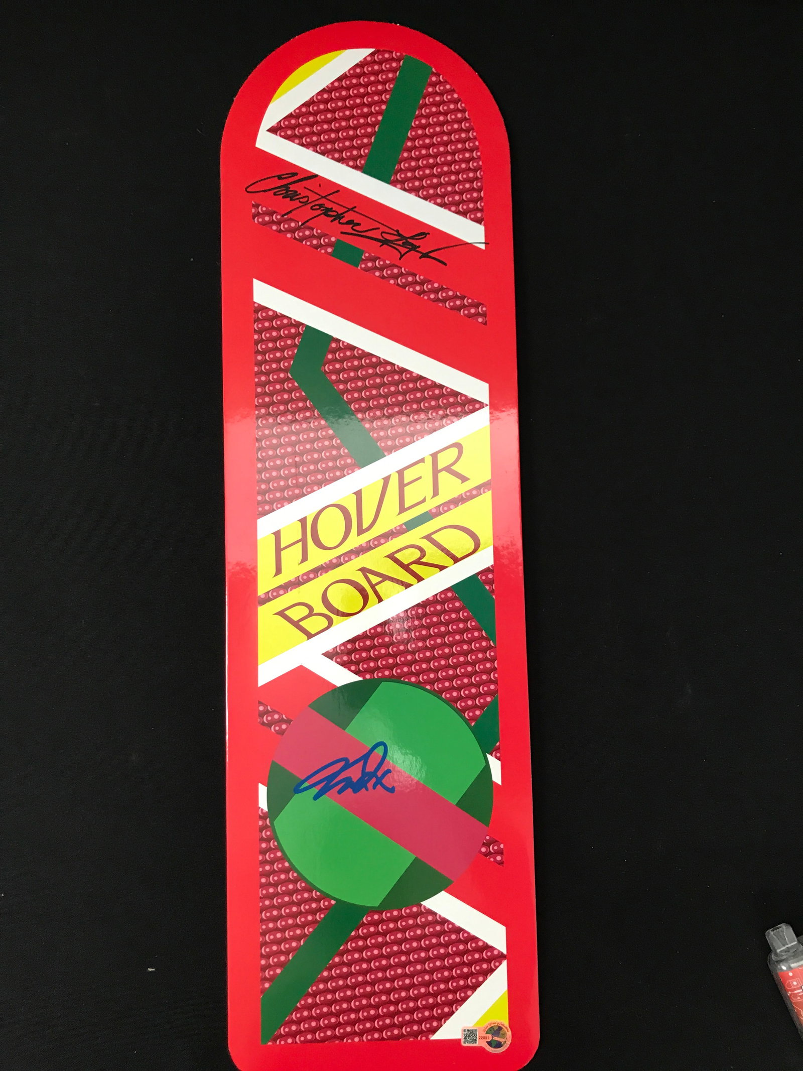 CHRISTOPHER LLOYD AND MICHAEL J FOX DUAL SIGNED HOVERBOARD - WWOC COA (1 of 1)